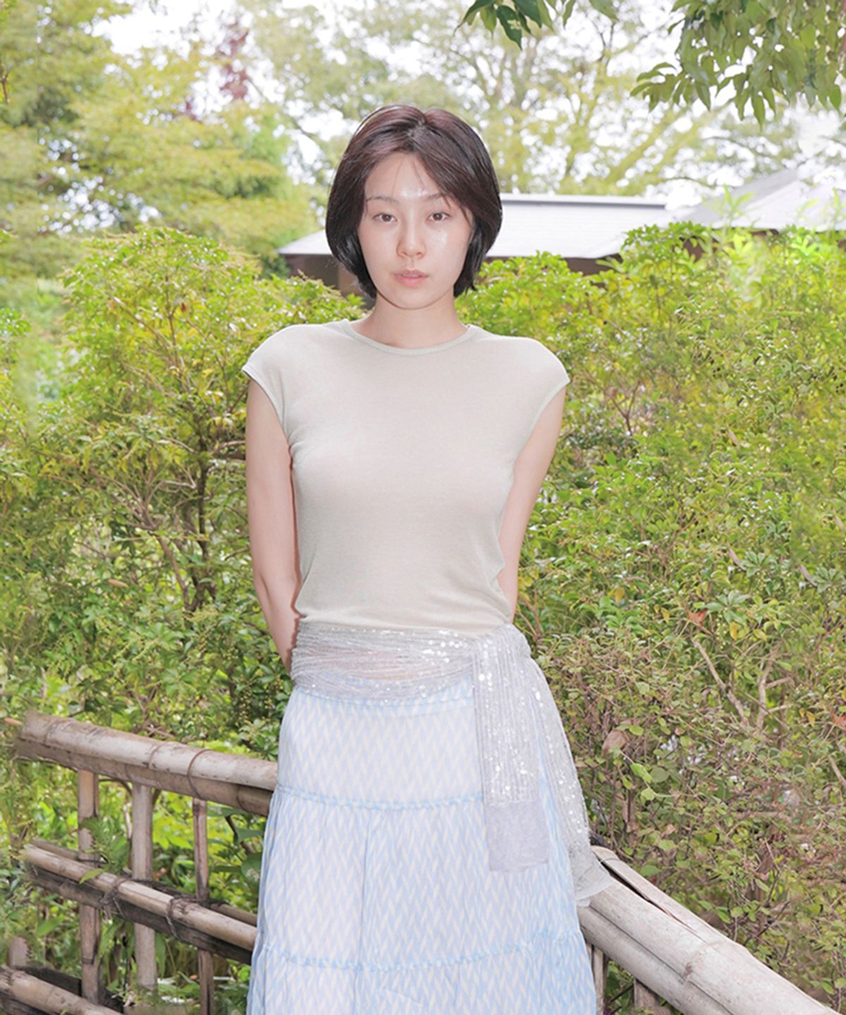 누아누(NUUANU) Hari Skirt_Sky Blue