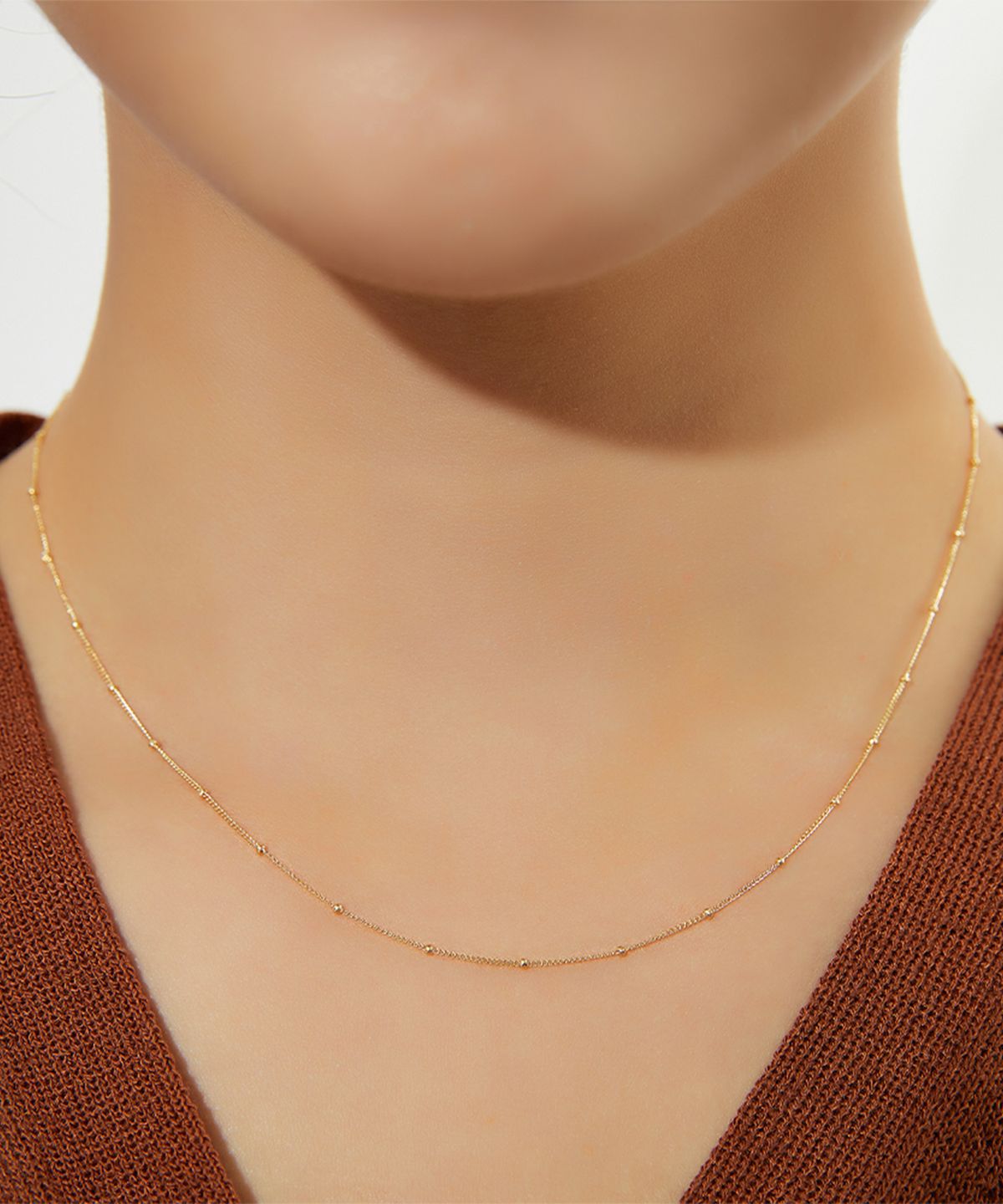 엘렌쥬얼리(HELENE JEWELRY) 14K 18K 커브 루루 체인 금 목걸이