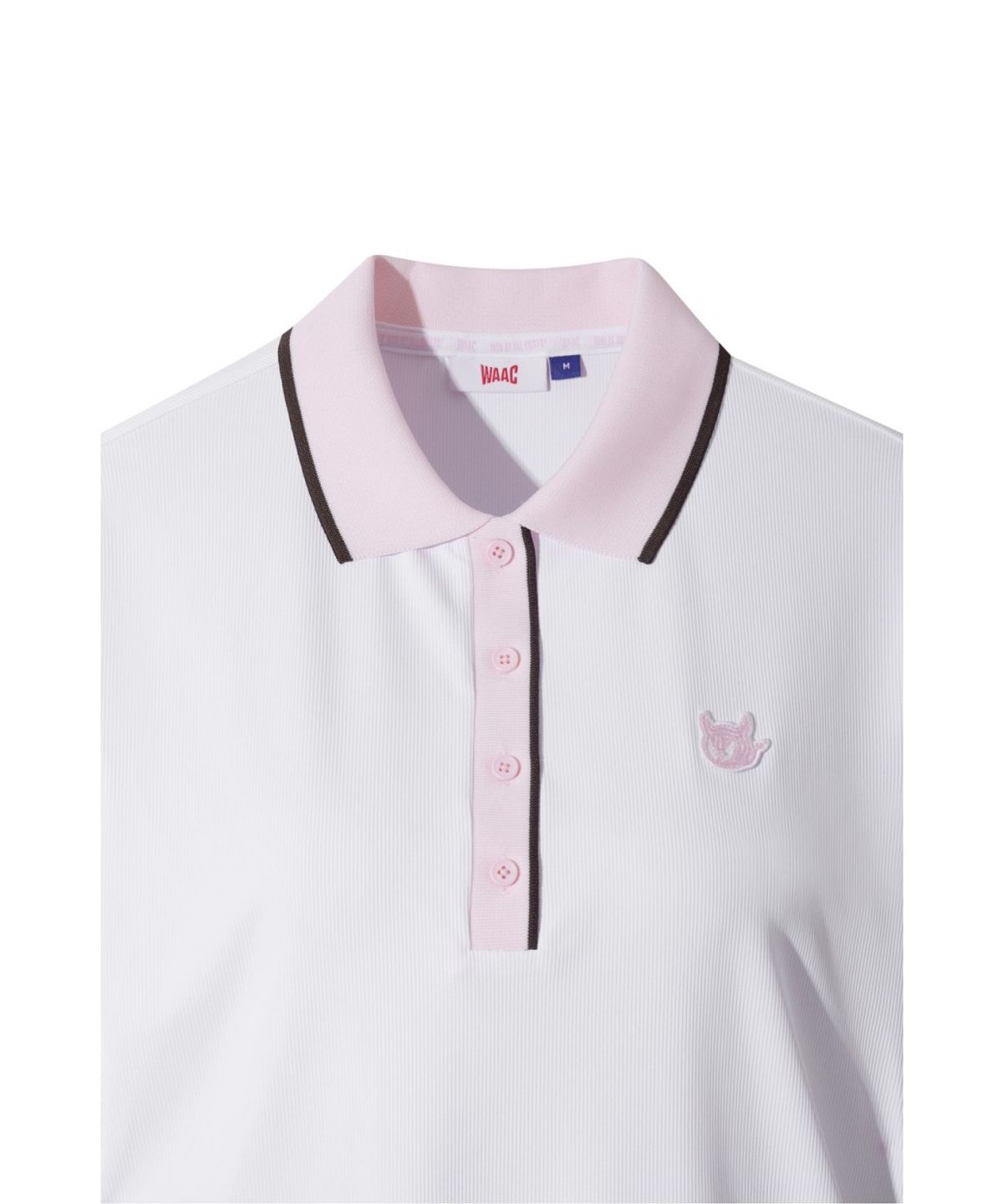 왁(WAAC) Athletic Slim Fit Rib Polo WLTCM26404WHX