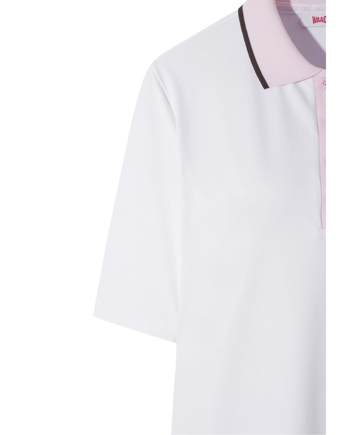 왁(WAAC) Athletic Slim Fit Rib Polo WLTCM26404WHX