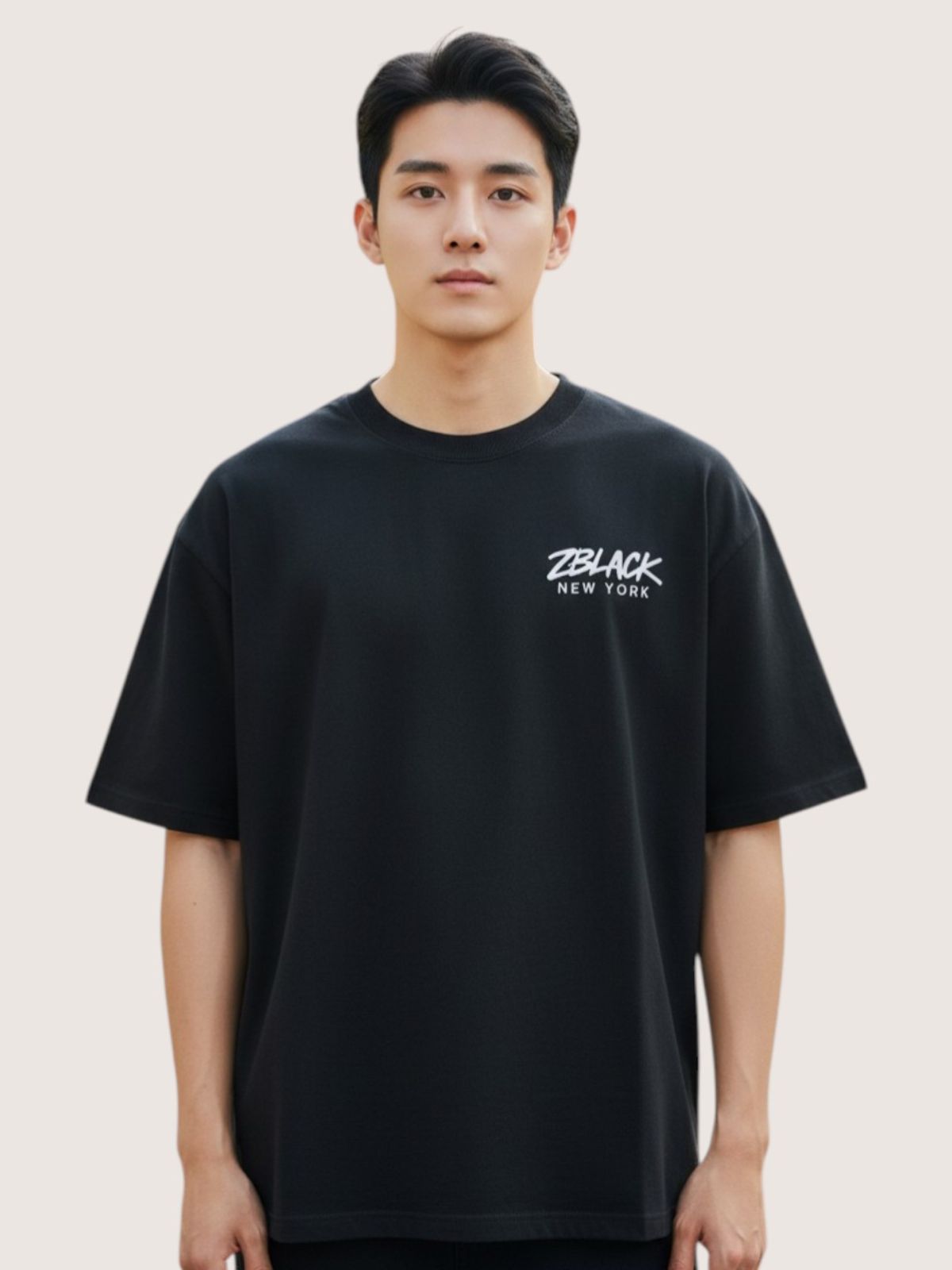 지블랙(ZBLACK) 뉴욕 시그니쳐 반팔  티셔츠(BLACK)