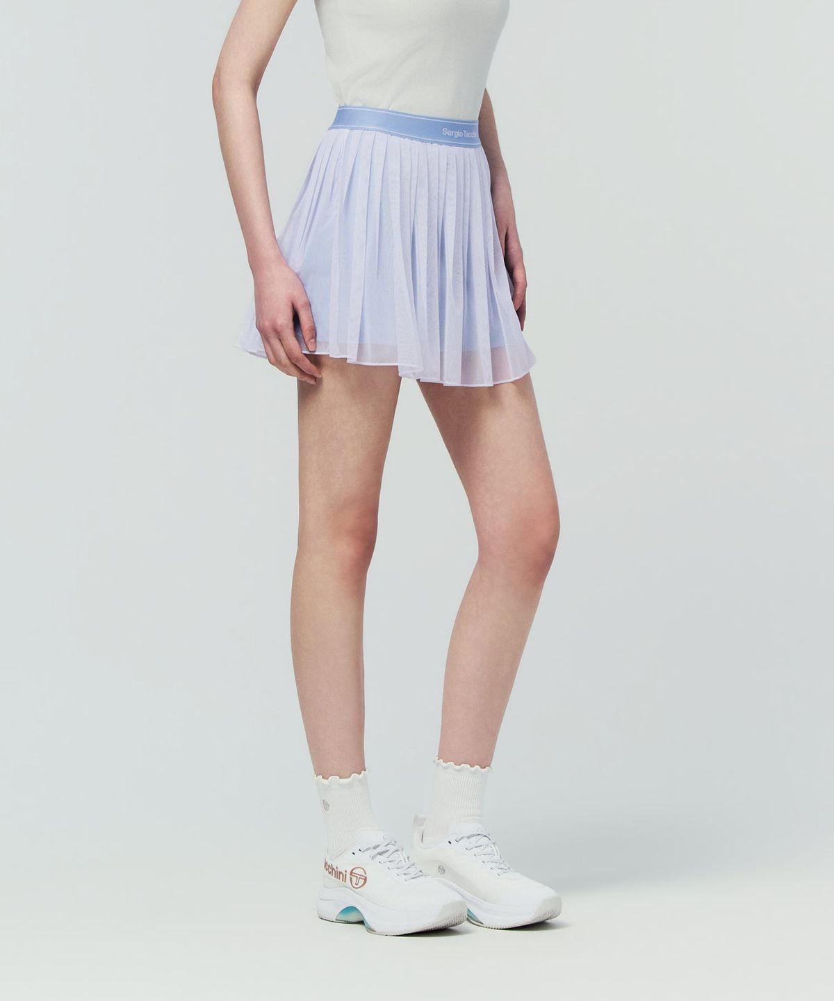 세르지오 타키니(SERGIO TACCHINI) W 타키니 플라잉 메쉬 스커트 (L.Indigo)