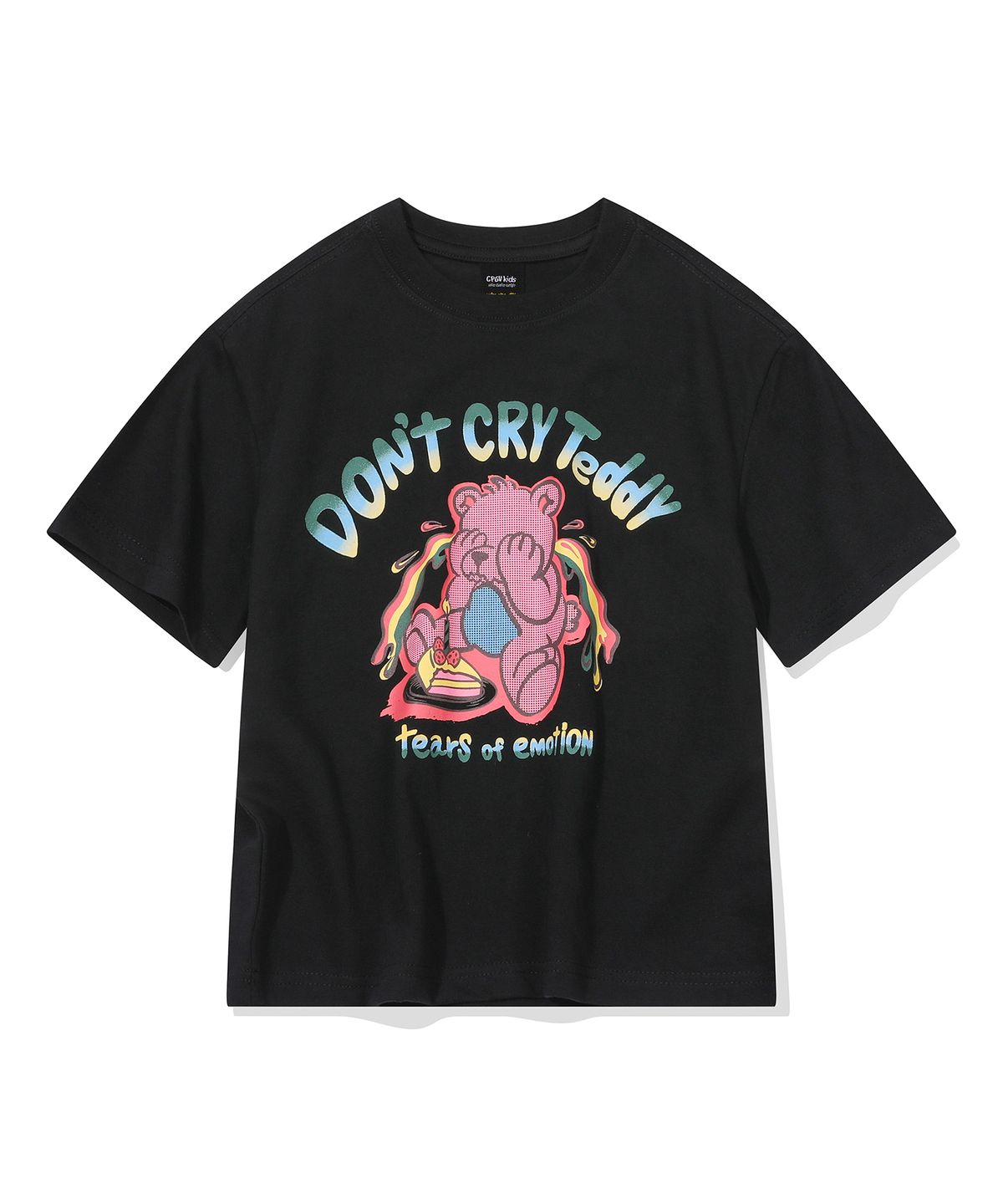 꼼파뇨 키즈(CPGN KIDS) KIDS 돈크라이 테디 반팔티 블랙