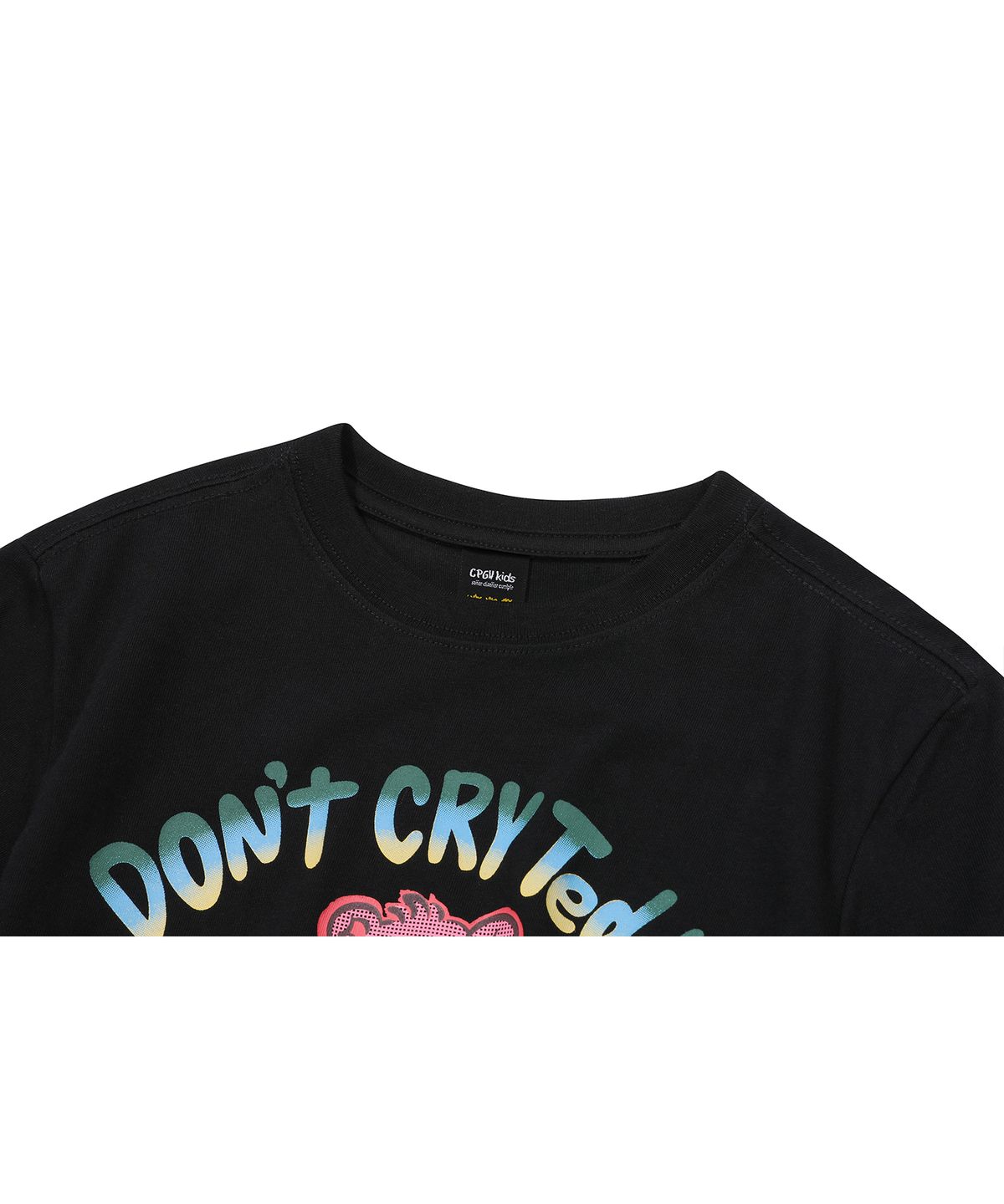 꼼파뇨 키즈(CPGN KIDS) KIDS 돈크라이 테디 반팔티 블랙