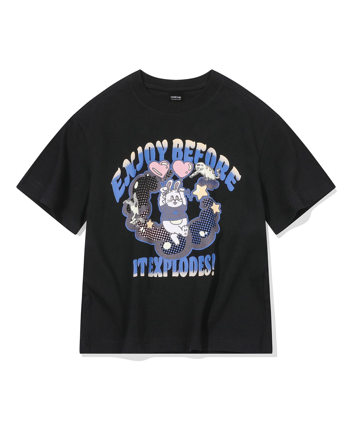 꼼파뇨 키즈(CPGN KIDS) KIDS 익스플로 버니 반팔티 블랙