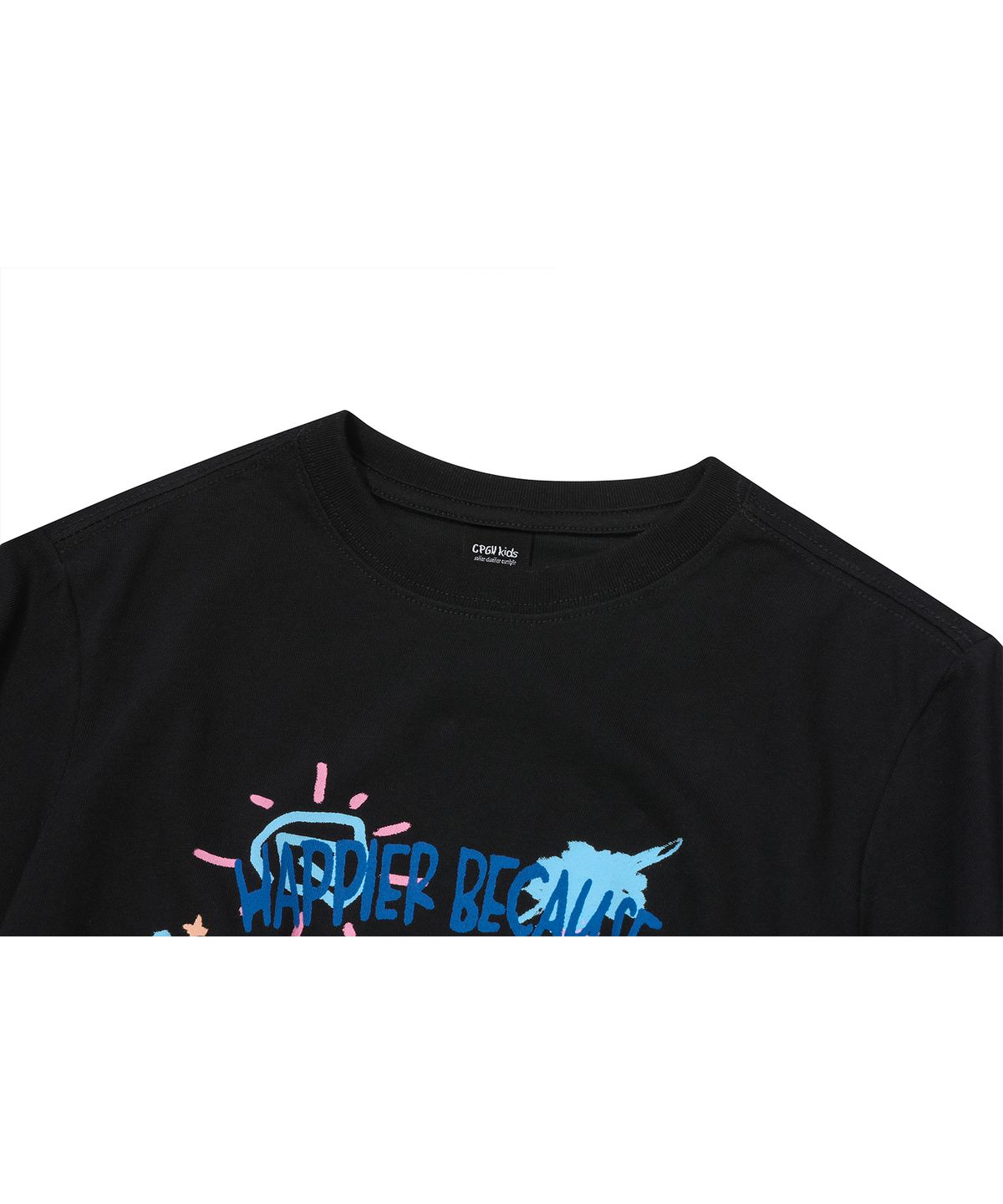 꼼파뇨 키즈(CPGN KIDS) KIDS 해피 데이 반팔티 블랙