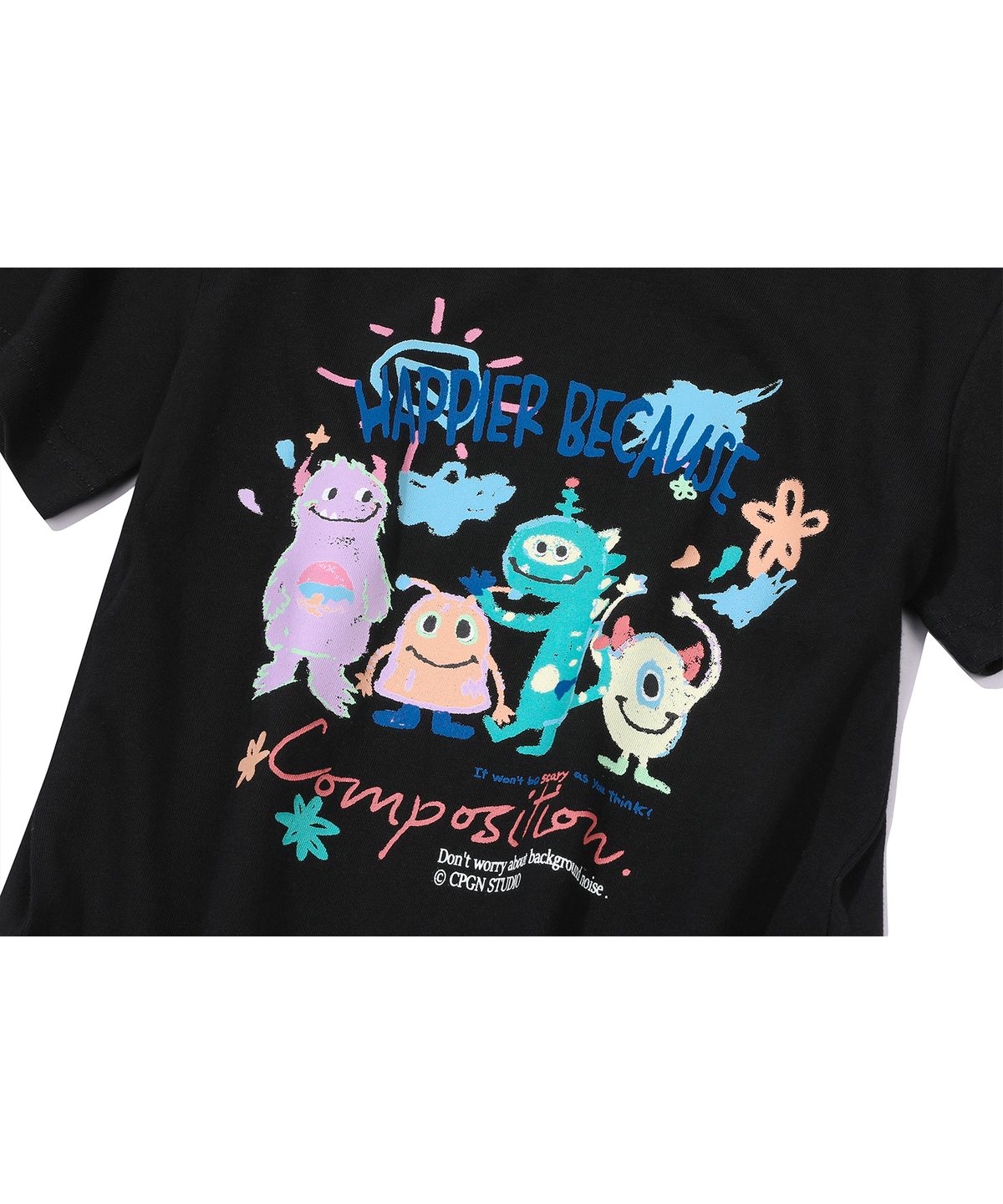 꼼파뇨 키즈(CPGN KIDS) KIDS 해피 데이 반팔티 블랙