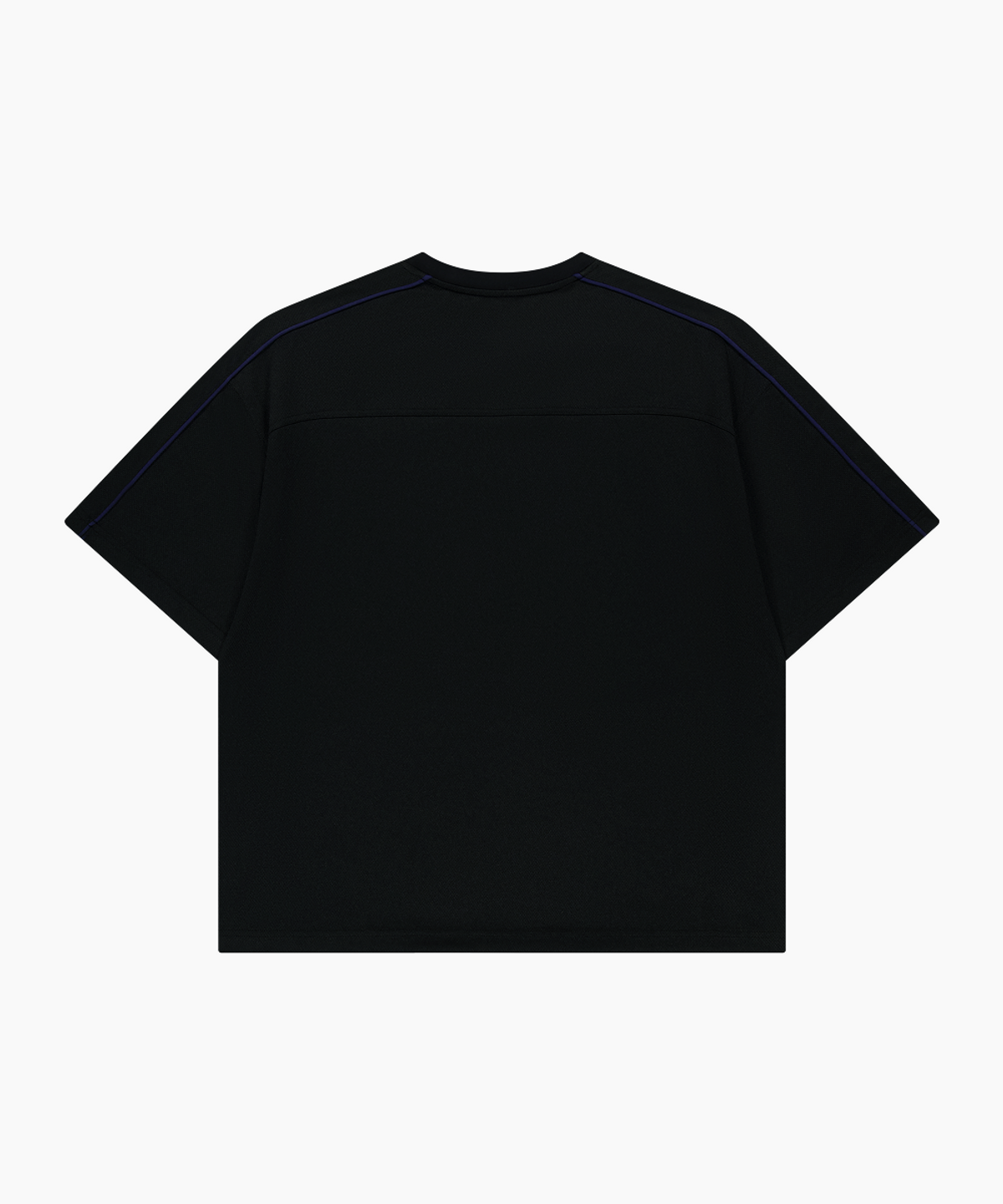 웨이든(WAYDN) 오버핏 헤비 메쉬 숏 슬리브 블랙