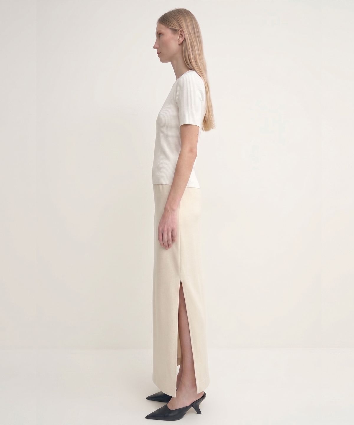 킴도(KIMDOH) Arden Long Skirt / Ivory