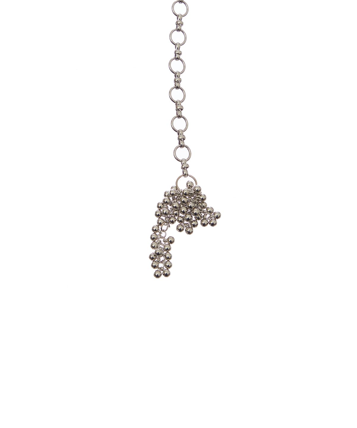 러브이즈트루(LUVISTRUE) SY BEAD CHAIN BELT(SILVER)