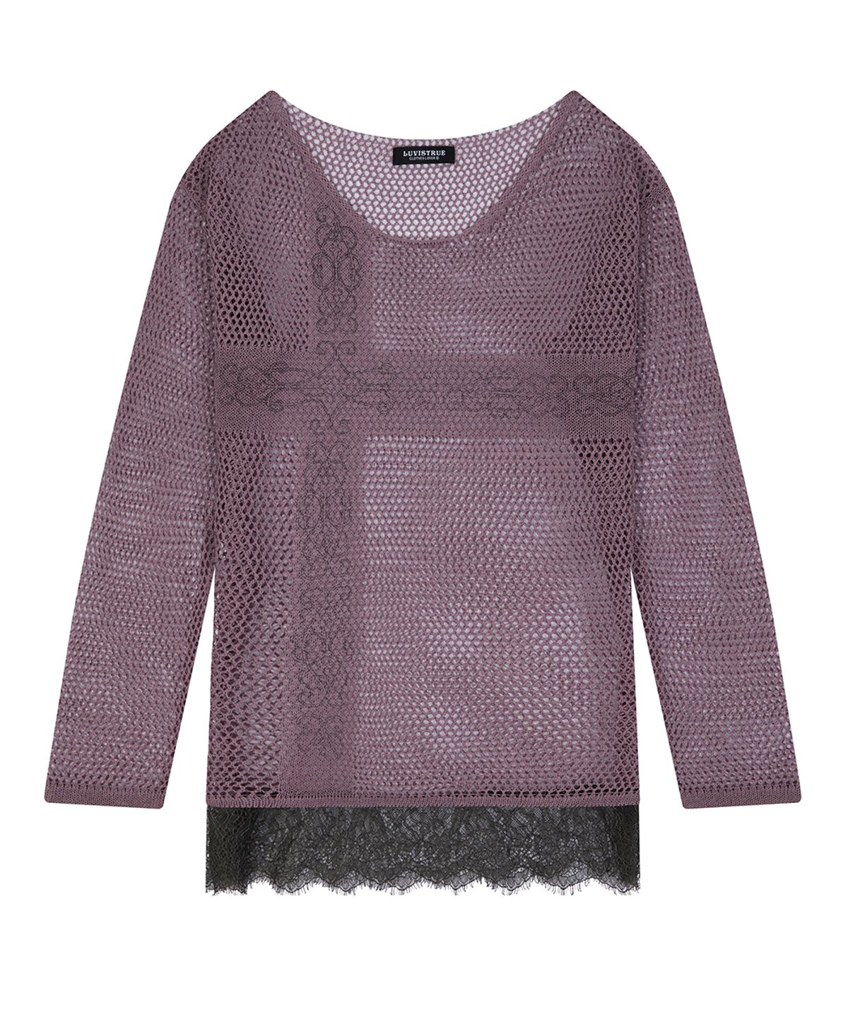 러브이즈트루(LUVISTRUE) SY LACE NET KNIT(INDIE PINK)