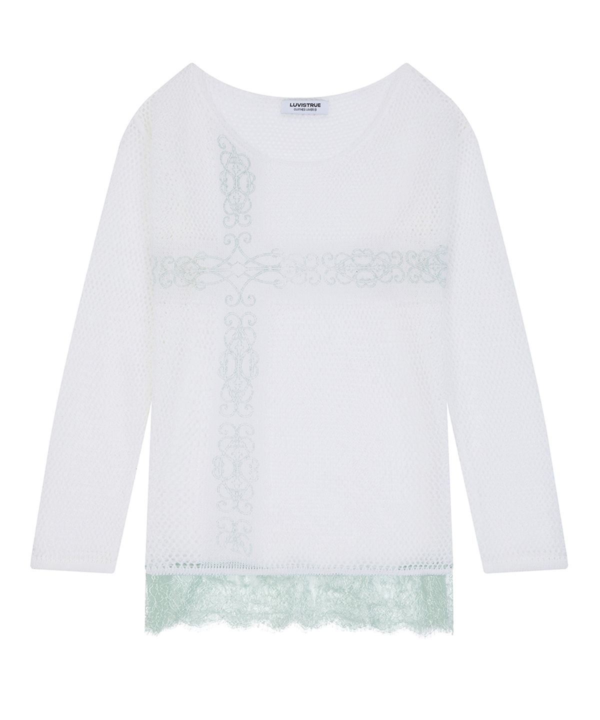 러브이즈트루(LUVISTRUE) SY LACE NET KNIT(WHITE)