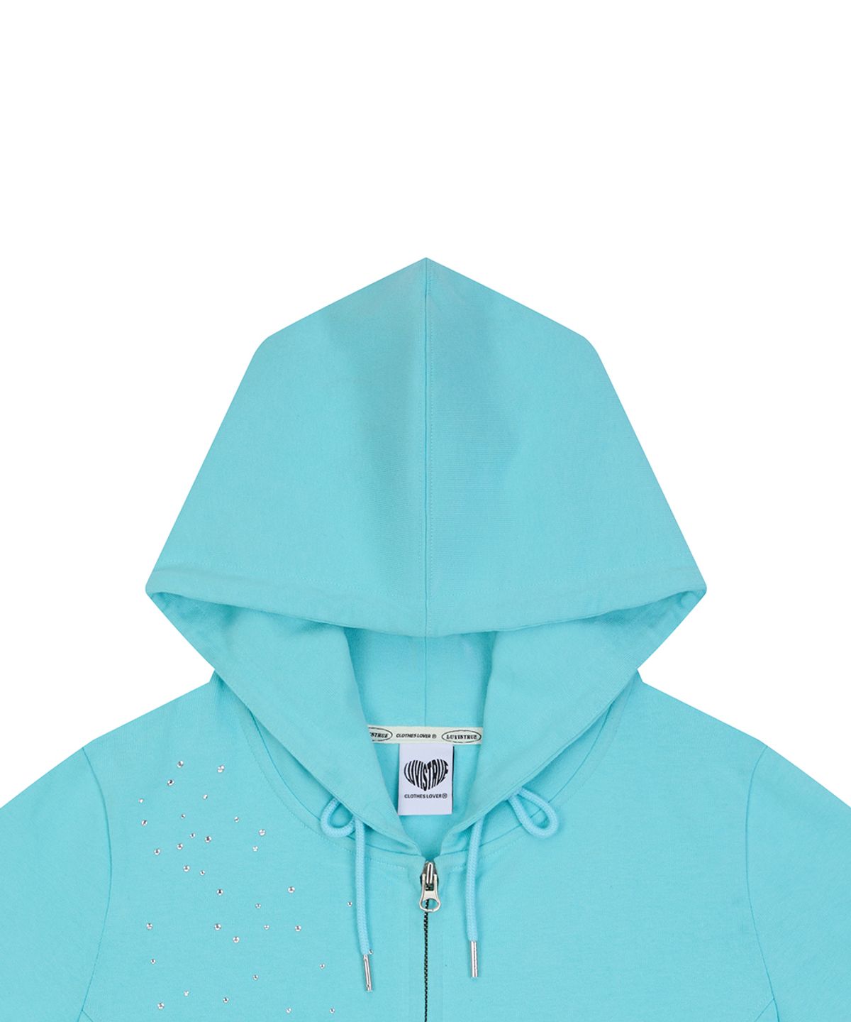 러브이즈트루(LUVISTRUE) SY ANGEL HOOD ZIP UP(BLUE)