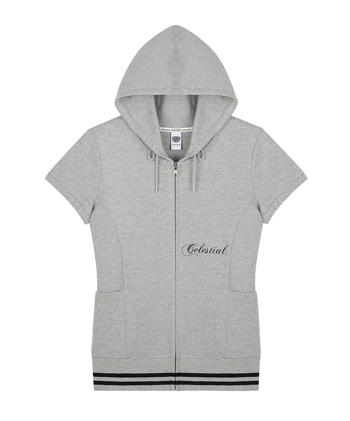 러브이즈트루(LUVISTRUE) SY ANGEL HOOD ZIP UP(GRAY)