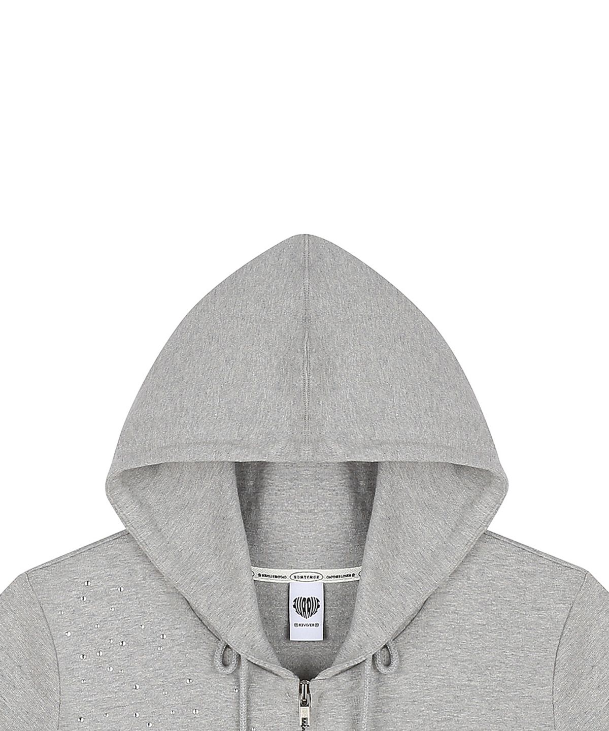 러브이즈트루(LUVISTRUE) SY ANGEL HOOD ZIP UP(GRAY)