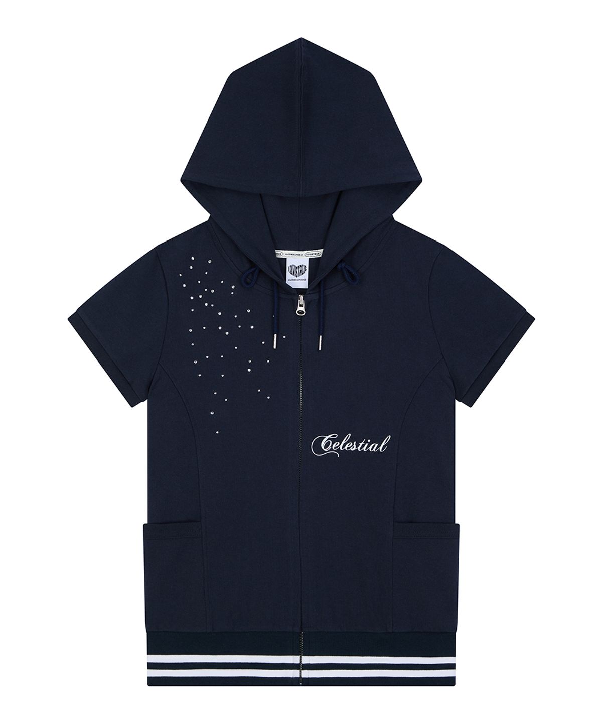 러브이즈트루(LUVISTRUE) SY ANGEL HOOD ZIP UP(NAVY)