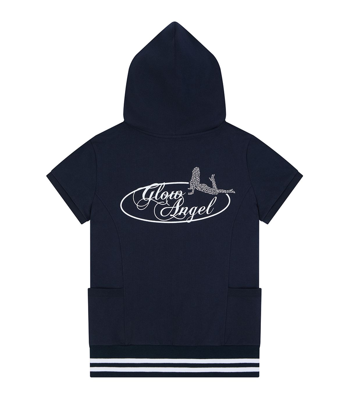 러브이즈트루(LUVISTRUE) SY ANGEL HOOD ZIP UP(NAVY)