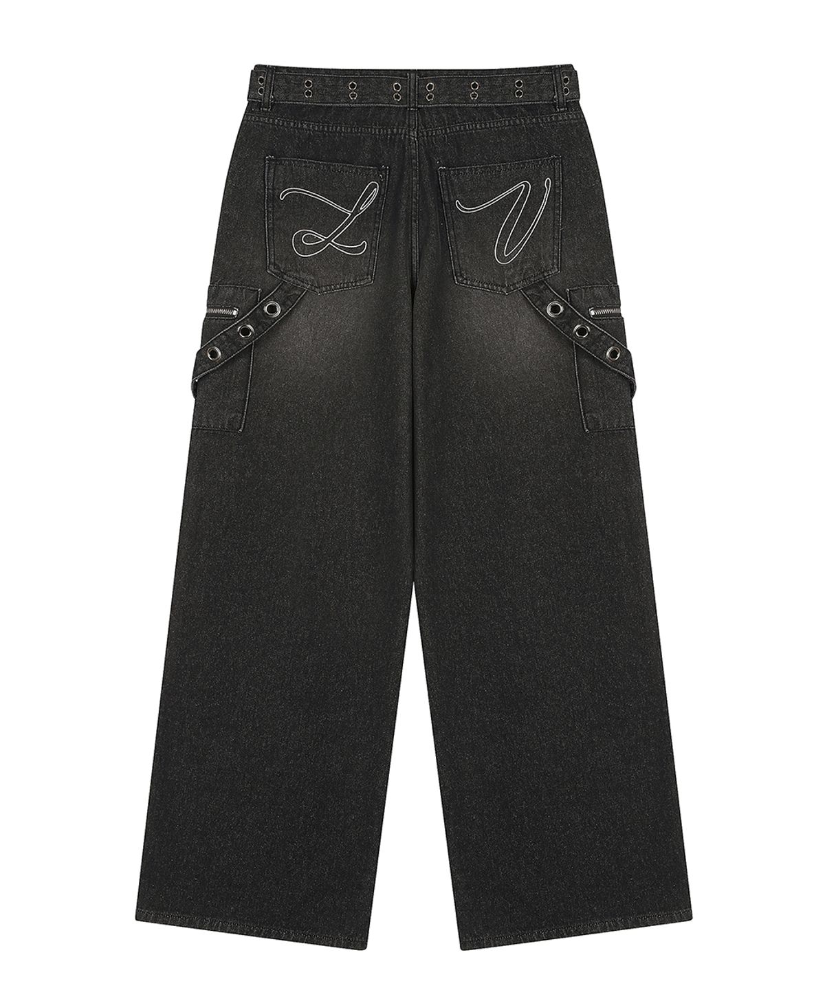 러브이즈트루(LUVISTRUE) SY POCKET BELT PANTS(BLACK)