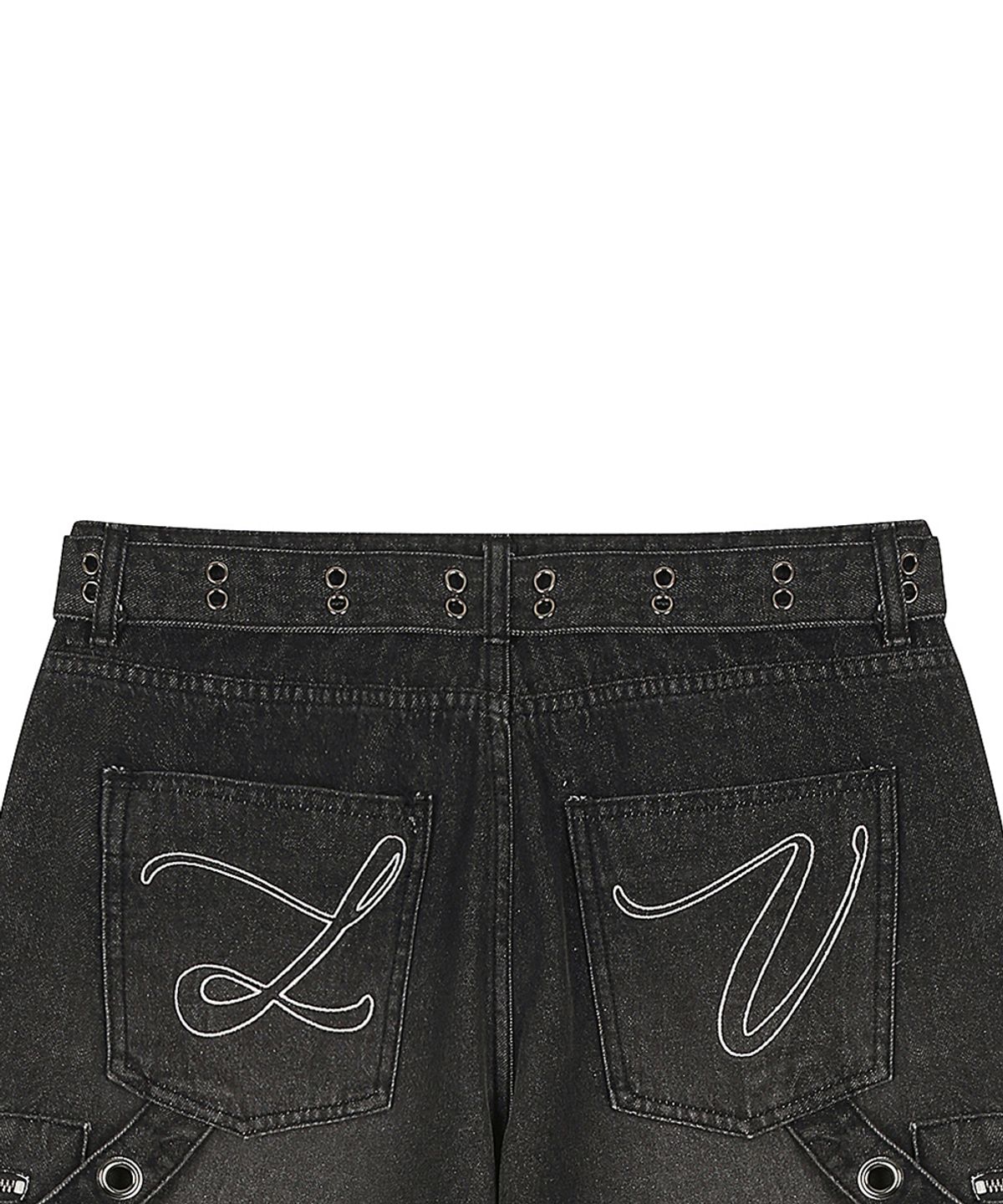 러브이즈트루(LUVISTRUE) SY POCKET BELT PANTS(BLACK)