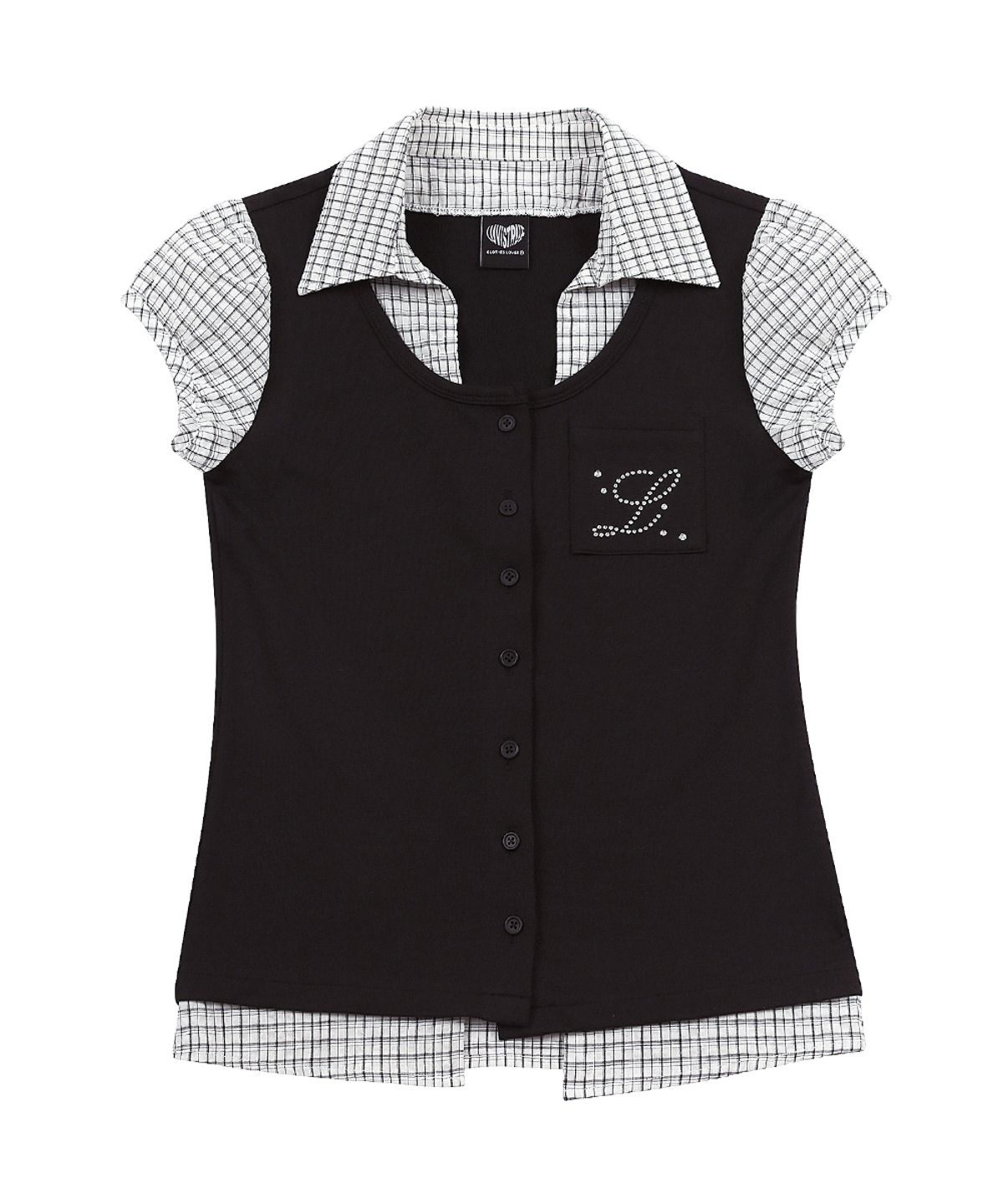 러브이즈트루(LUVISTRUE) SY LAYERED BLOUSE(BLACK)
