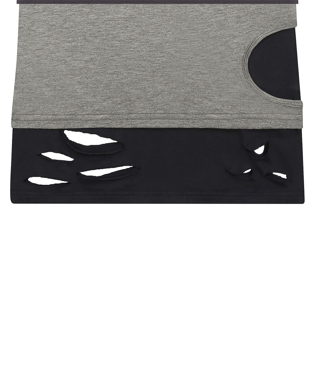 러브이즈트루(LUVISTRUE) SY DAMAGE LAYERED TEE(NAVY)