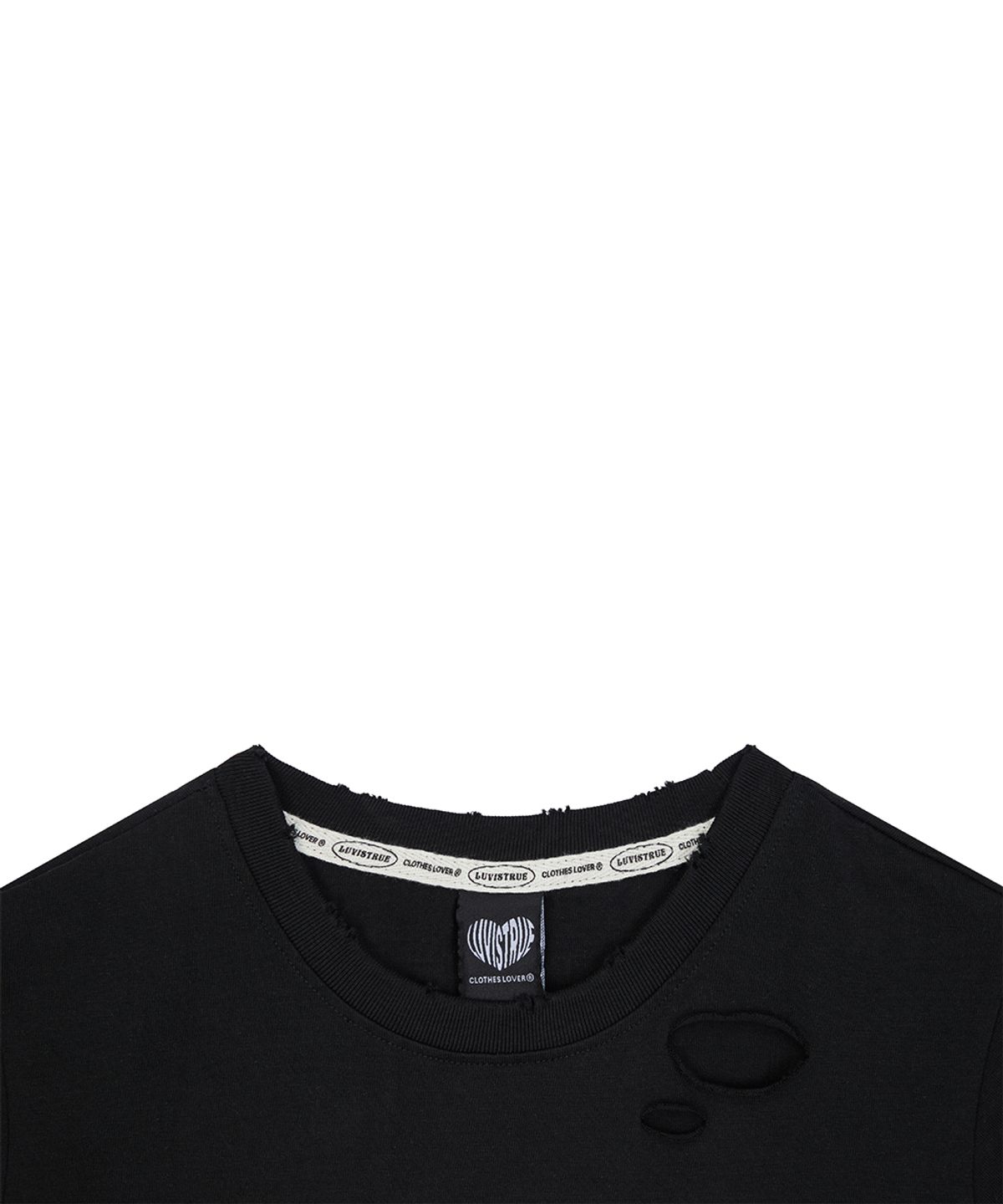 러브이즈트루(LUVISTRUE) SY DISCO DAMAGE TEE(BLACK)