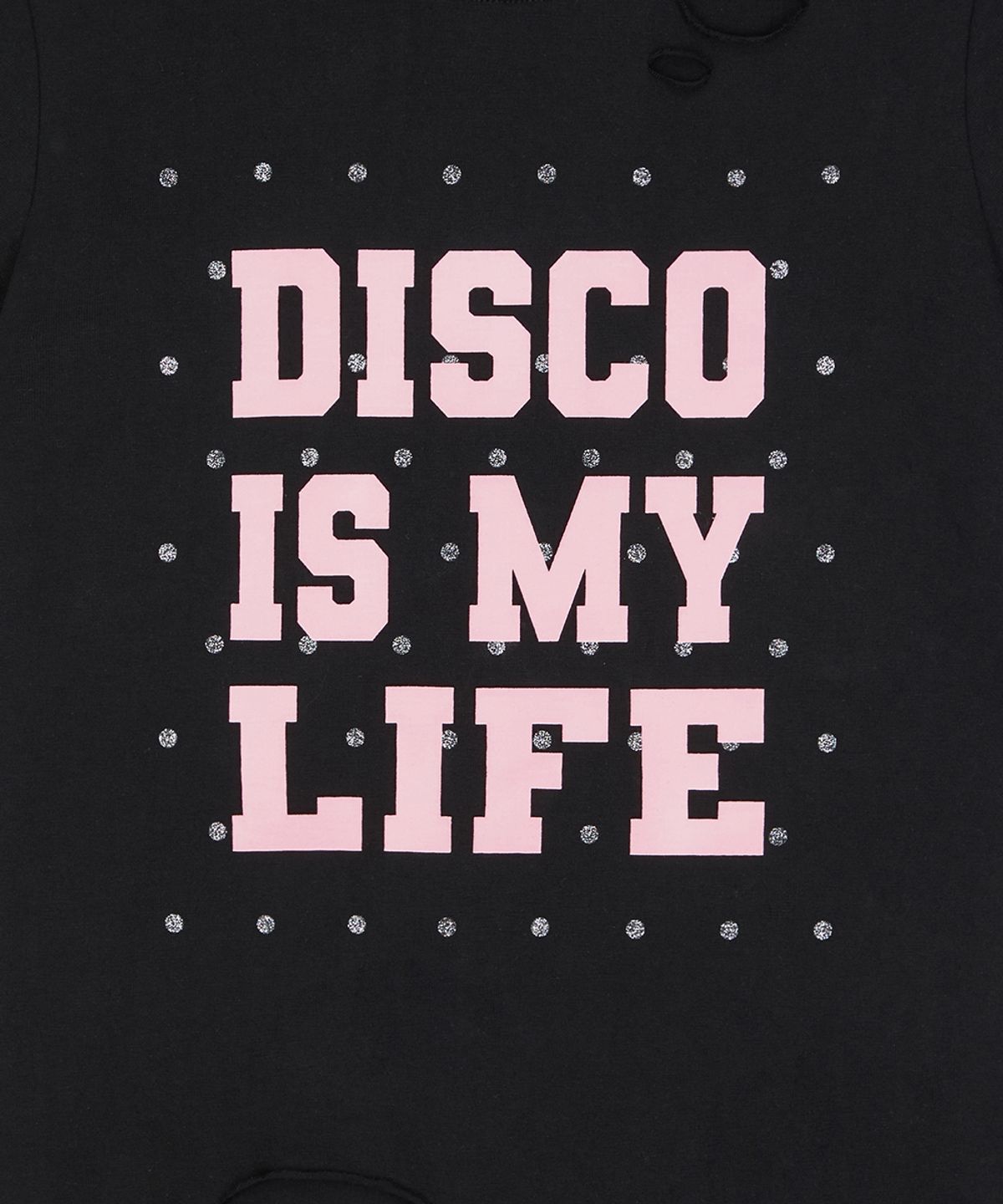 러브이즈트루(LUVISTRUE) SY DISCO DAMAGE TEE(BLACK)