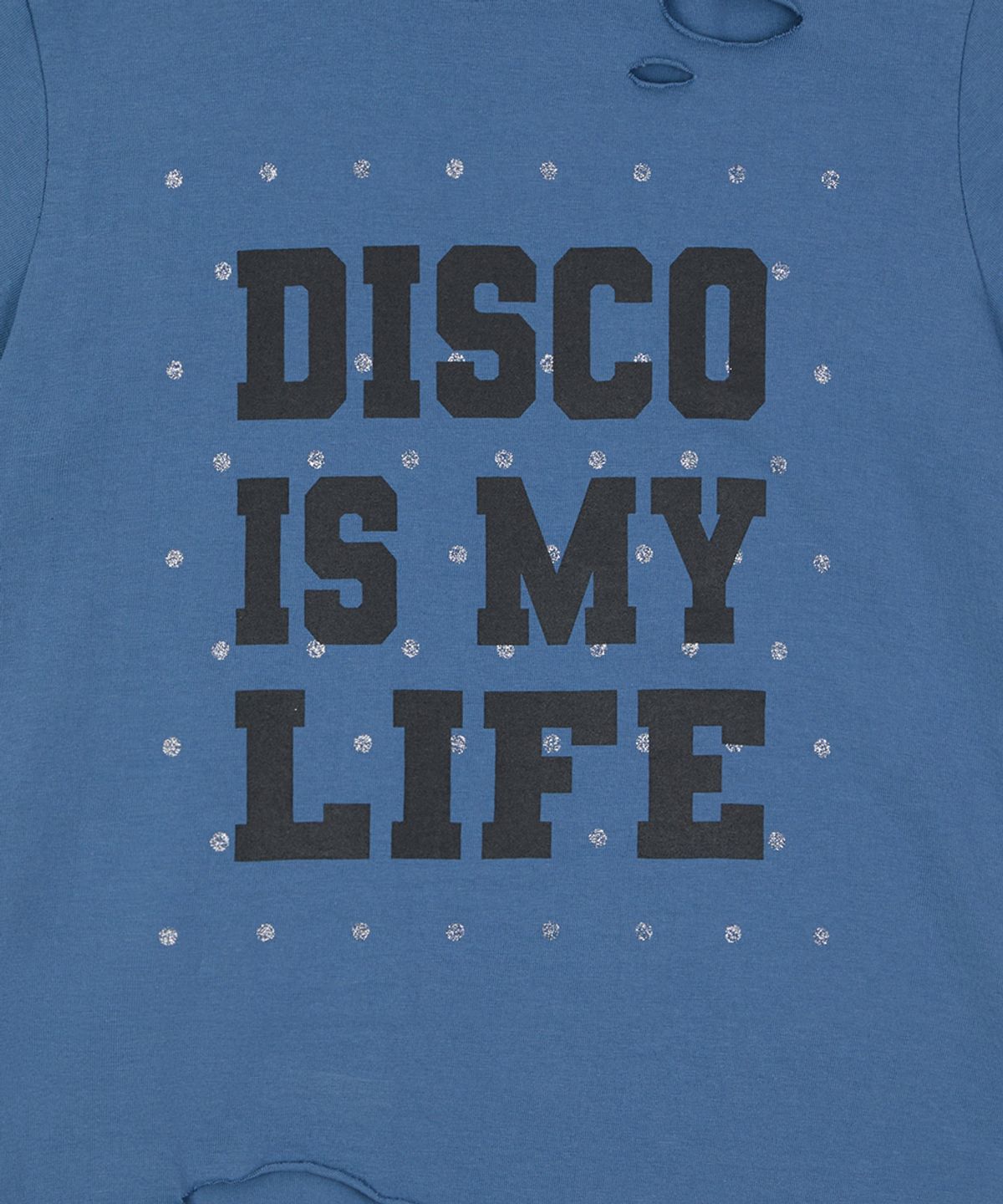 러브이즈트루(LUVISTRUE) SY DISCO DAMAGE TEE(VINTAGE BLUE)