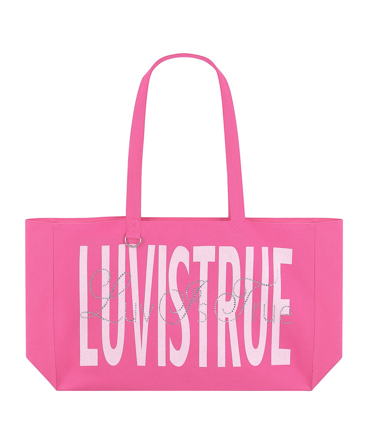 러브이즈트루(LUVISTRUE) SY LETTERING TOTE BAG(PINK)