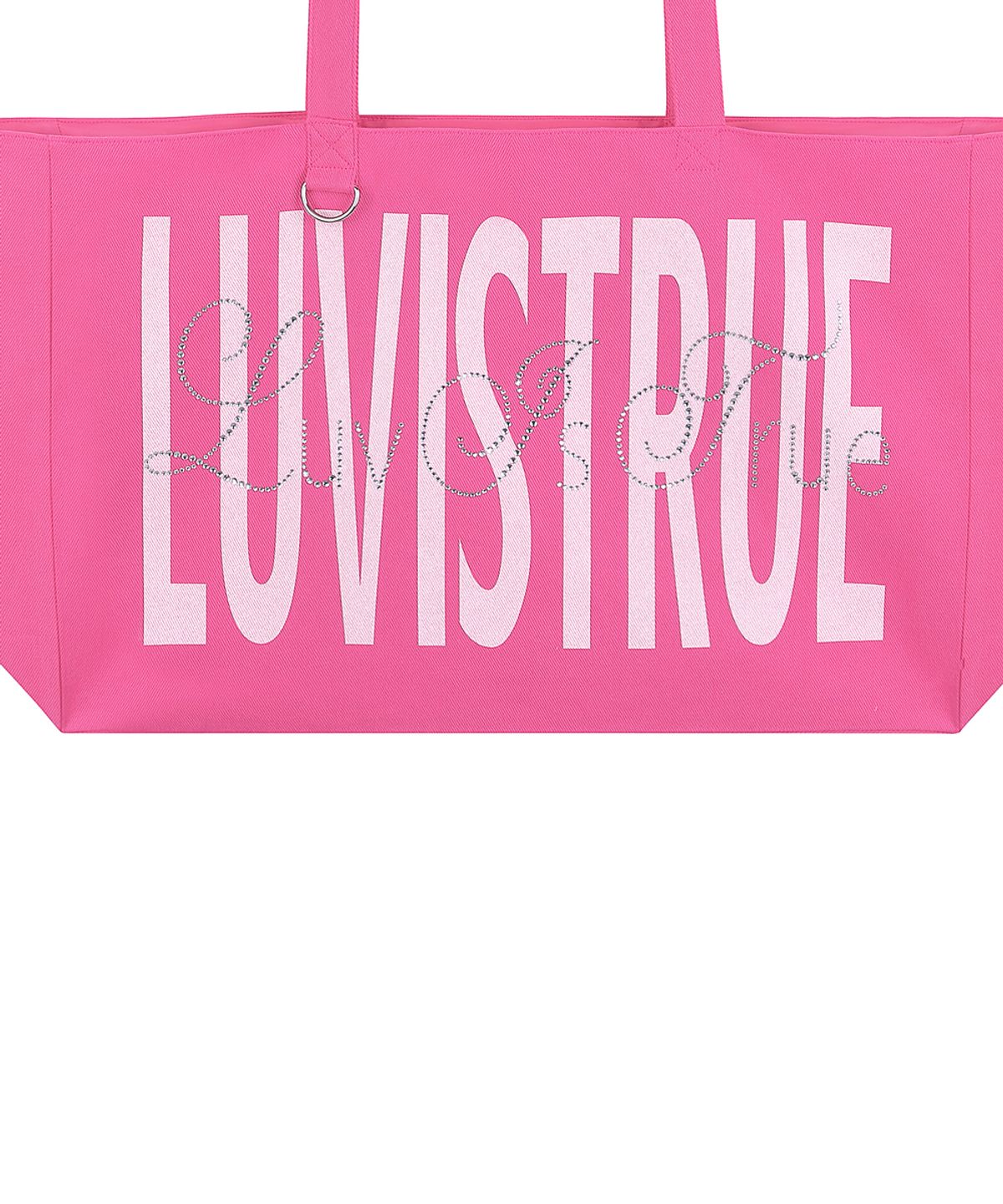 러브이즈트루(LUVISTRUE) SY LETTERING TOTE BAG(PINK)