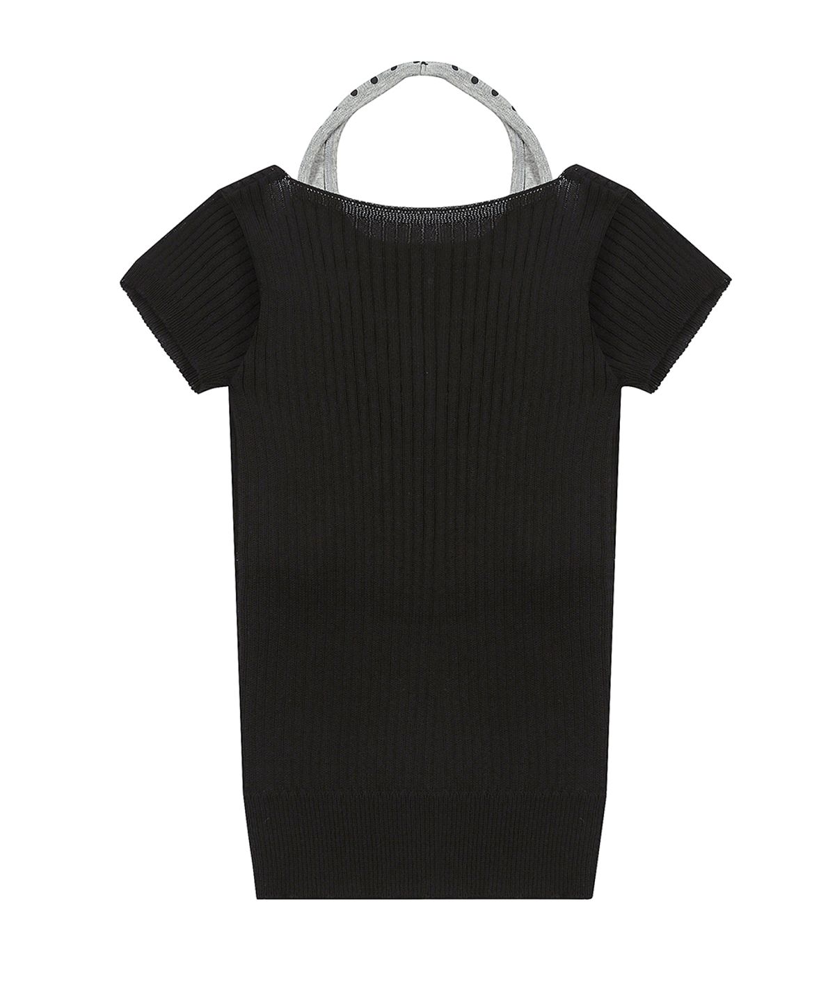 러브이즈트루(LUVISTRUE) SY LAYERED V-NECK KNIT SET(BLACK)