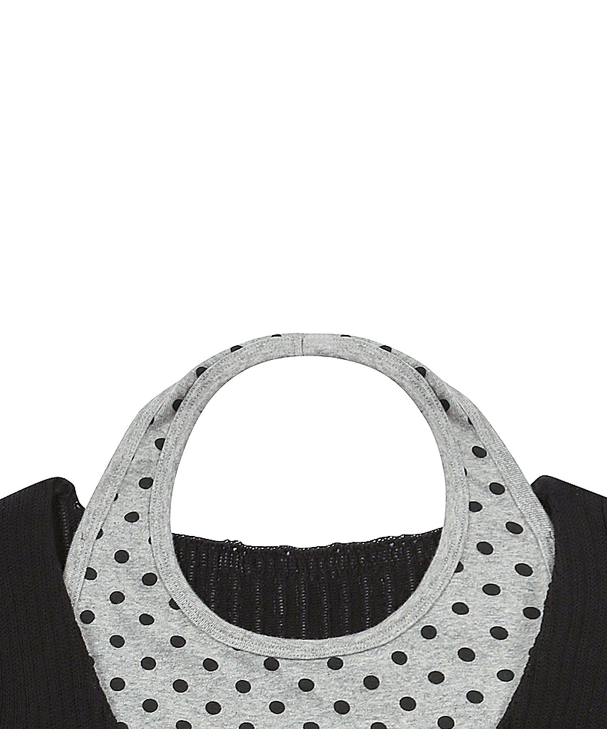 러브이즈트루(LUVISTRUE) SY LAYERED V-NECK KNIT SET(BLACK)