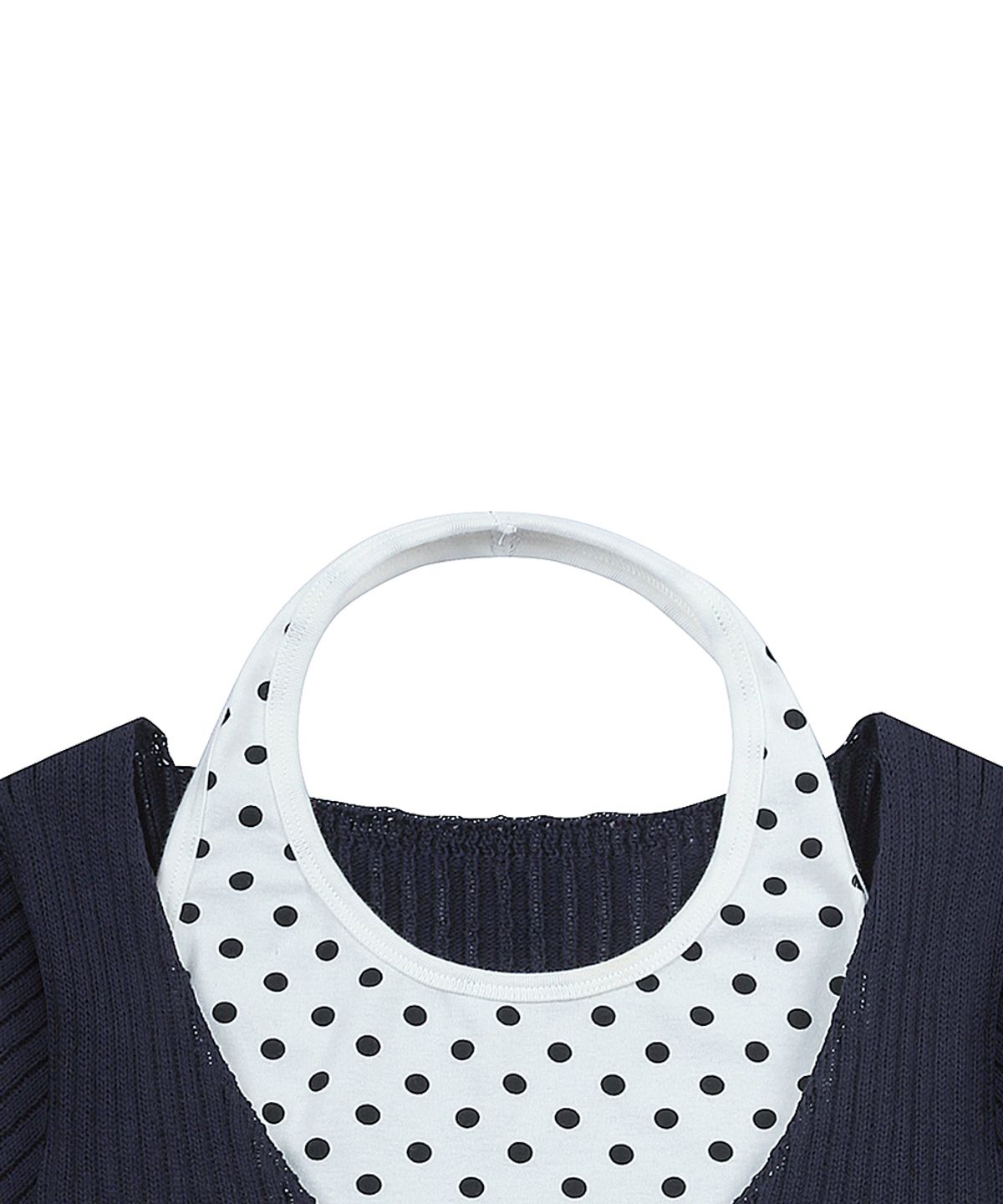 러브이즈트루(LUVISTRUE) SY LAYERED V-NECK KNIT SET(NAVY)