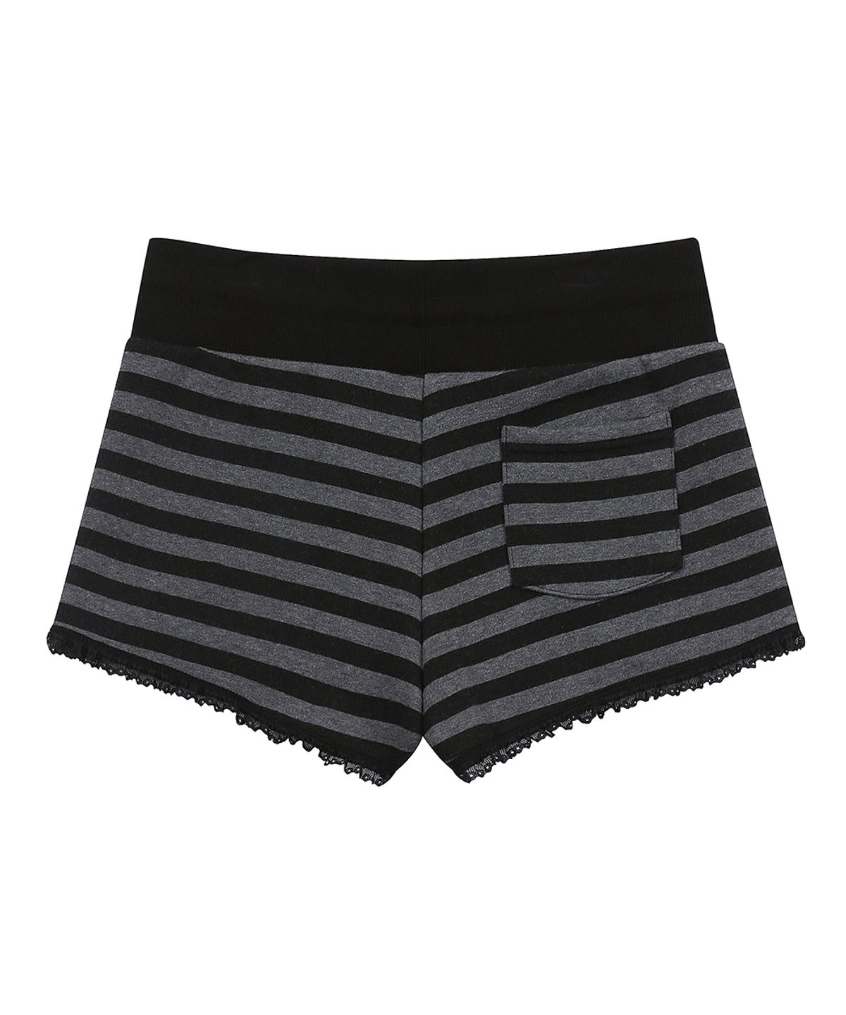러브이즈트루(LUVISTRUE) SY LACE STRIPE SHORTS(CHARCOAL)