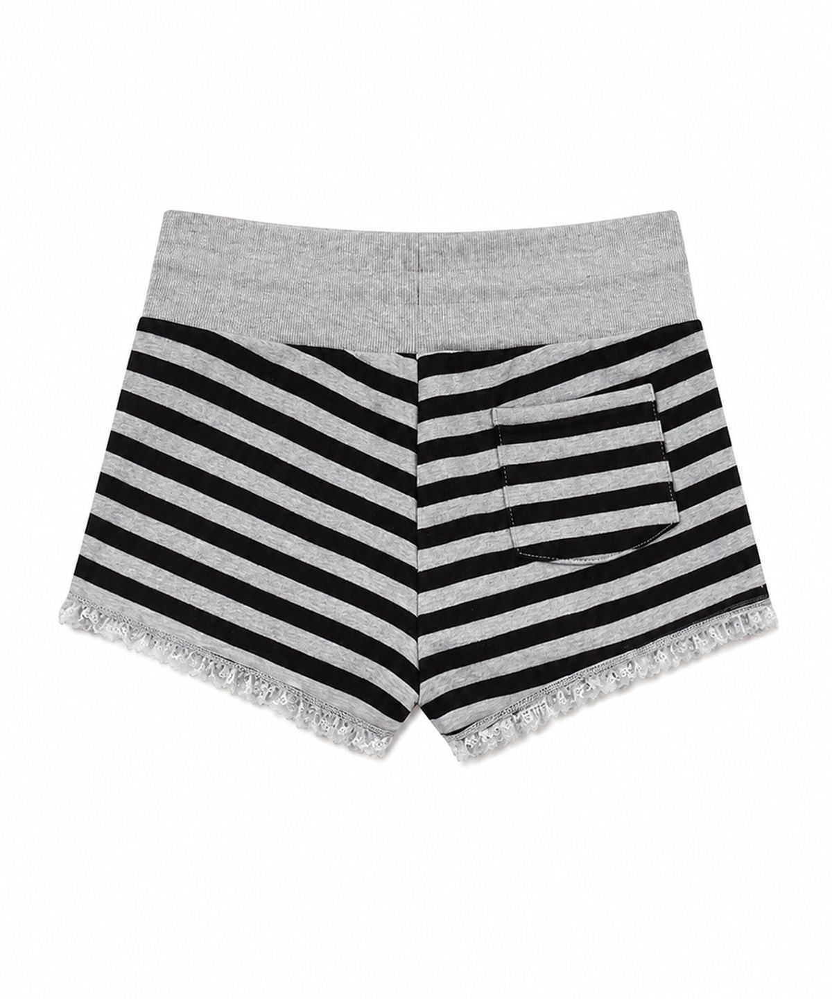 러브이즈트루(LUVISTRUE) SY LACE STRIPE SHORTS(GRAY)