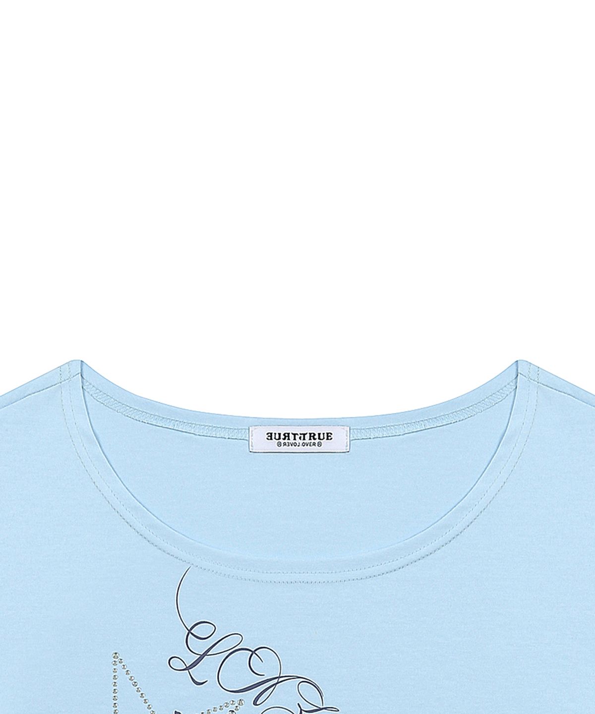 러브이즈트루(LUVISTRUE) SY ONE-SHOULDER HORSE TEE(BLUE)