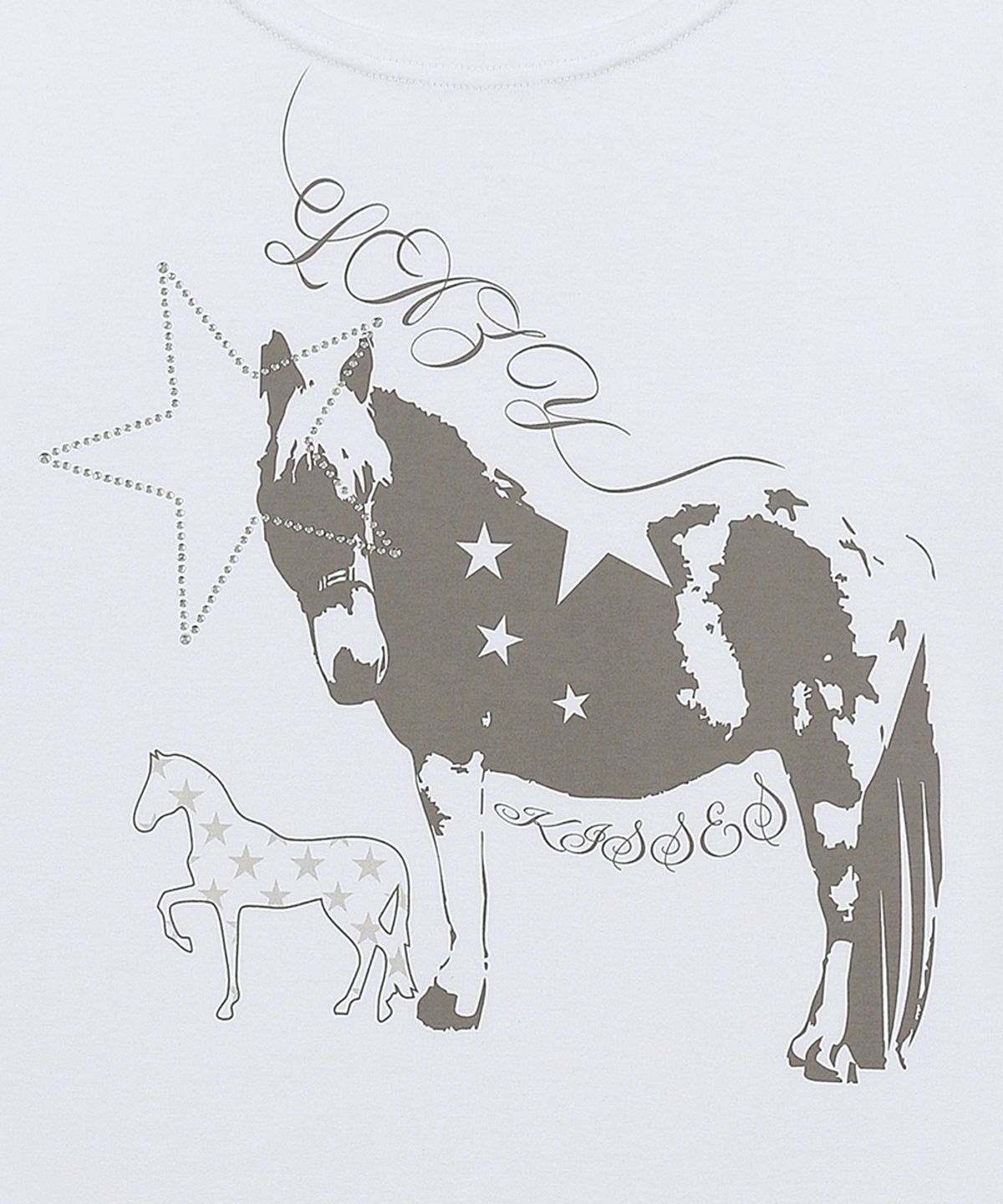 러브이즈트루(LUVISTRUE) SY ONE-SHOULDER HORSE TEE(WHITE)