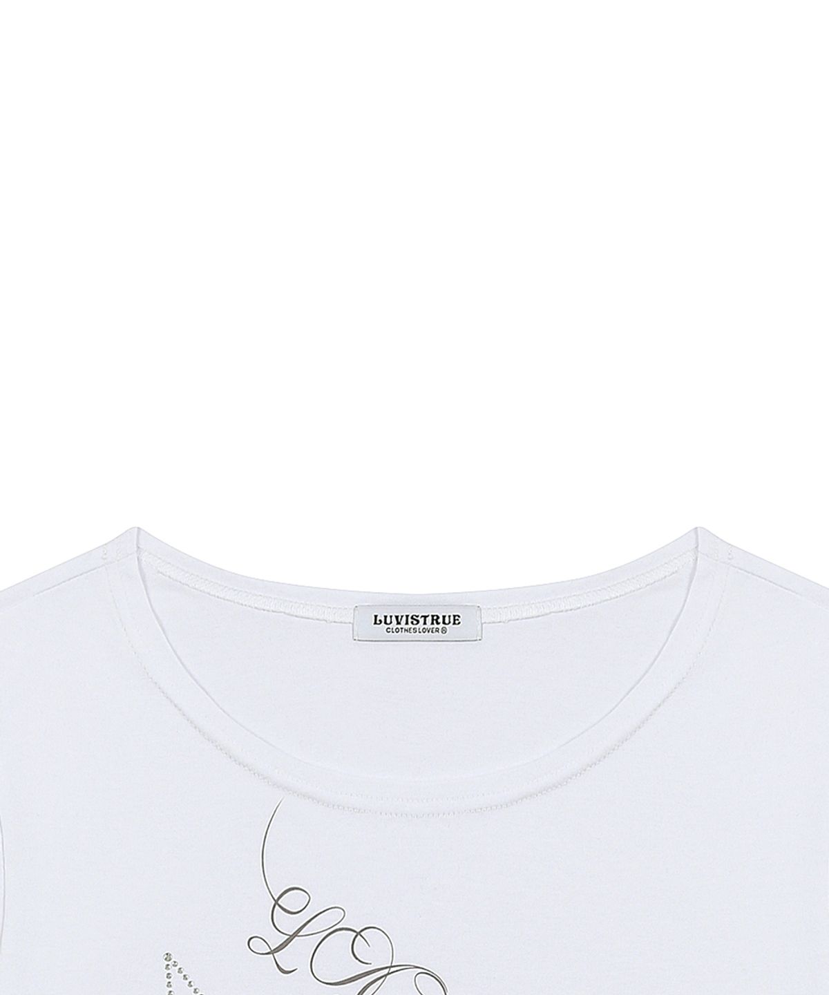 러브이즈트루(LUVISTRUE) SY ONE-SHOULDER HORSE TEE(WHITE)