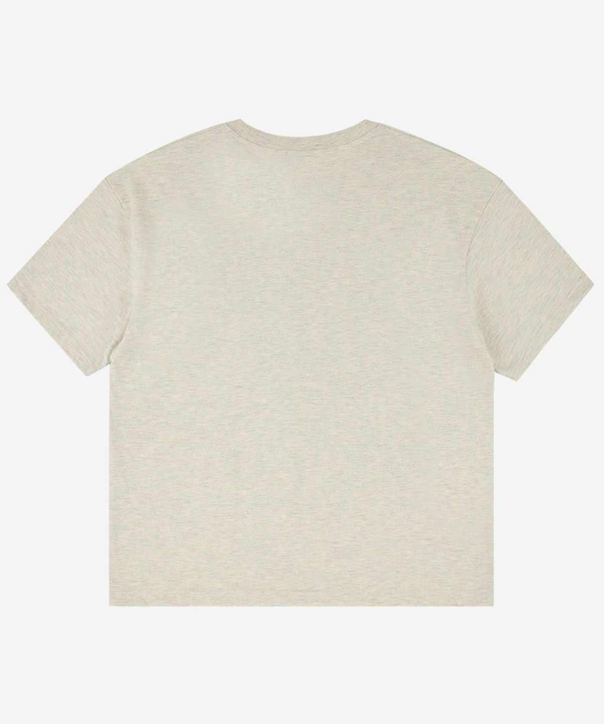 노디(NODI) Trouble Skull Dept crop Tee oatmeal