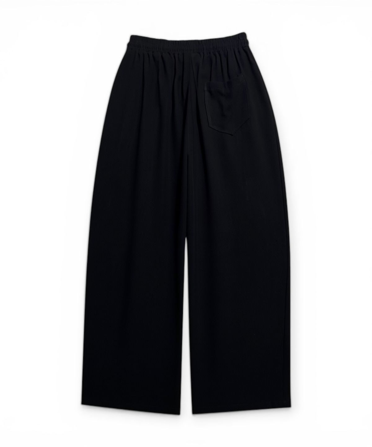 본슬리피(BORN SLIPPY) Soft Linen Relaxed Wide Pants (Black)