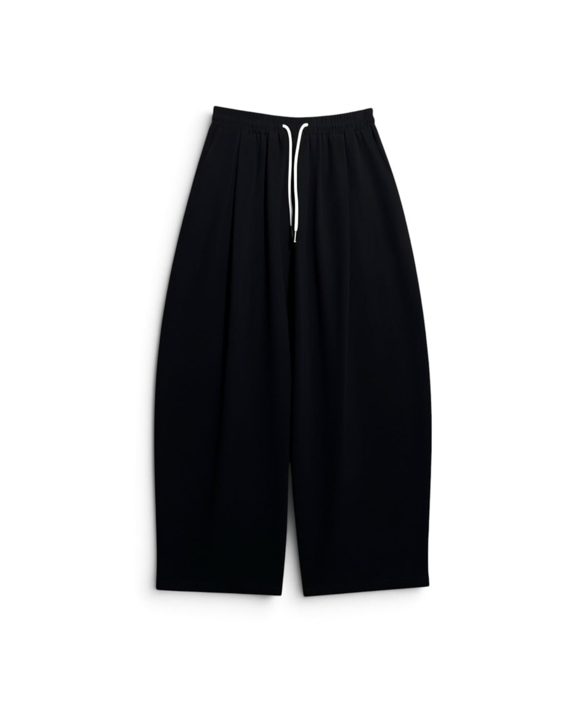 본슬리피(BORN SLIPPY) Soft Linen Relaxed Wide Pants (Black)