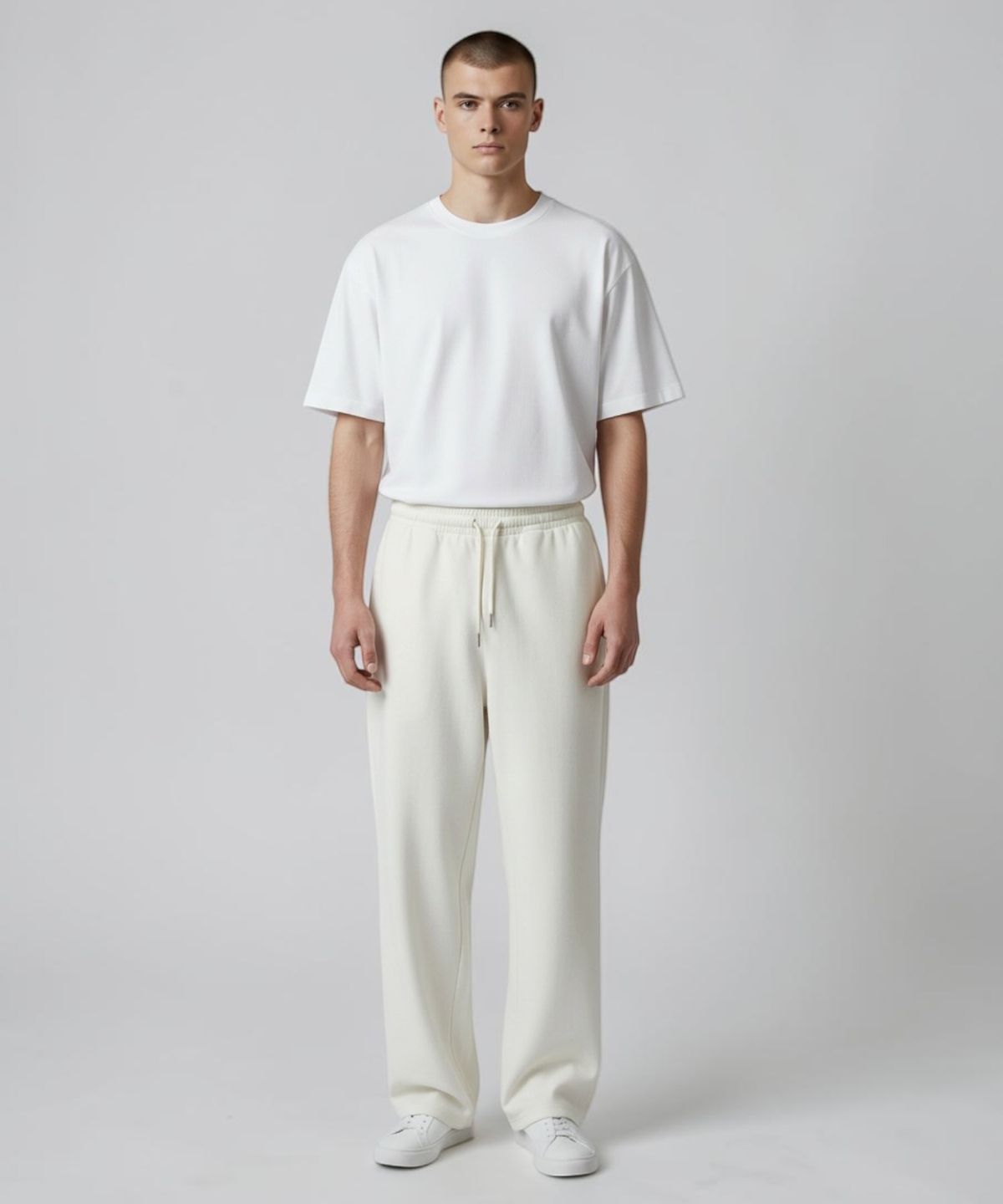 본슬리피(BORN SLIPPY) Soft Linen Relaxed Wide Pants (Ivory)