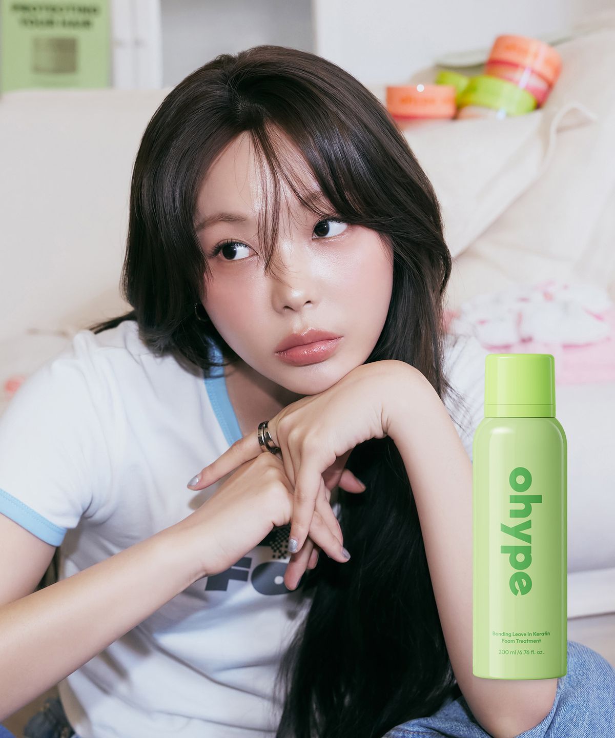 오하입(OHYPE) 본딩 리브인 케라틴 폼 트리트먼트 200ml, 그린제스트