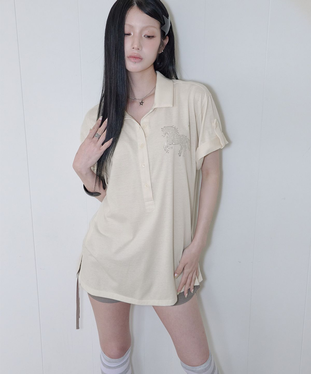 사일프레이(41PRAY) Horse Summer Polo Shirt / Yellow
