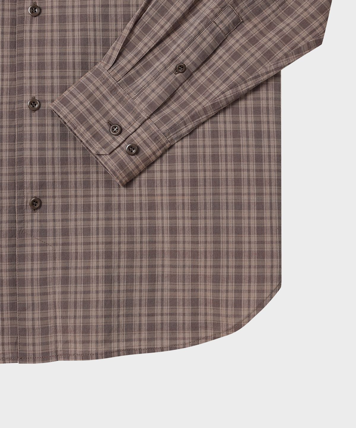 테일던(TAILDERN) Chandler Big Checked Cotton Shirts Brown