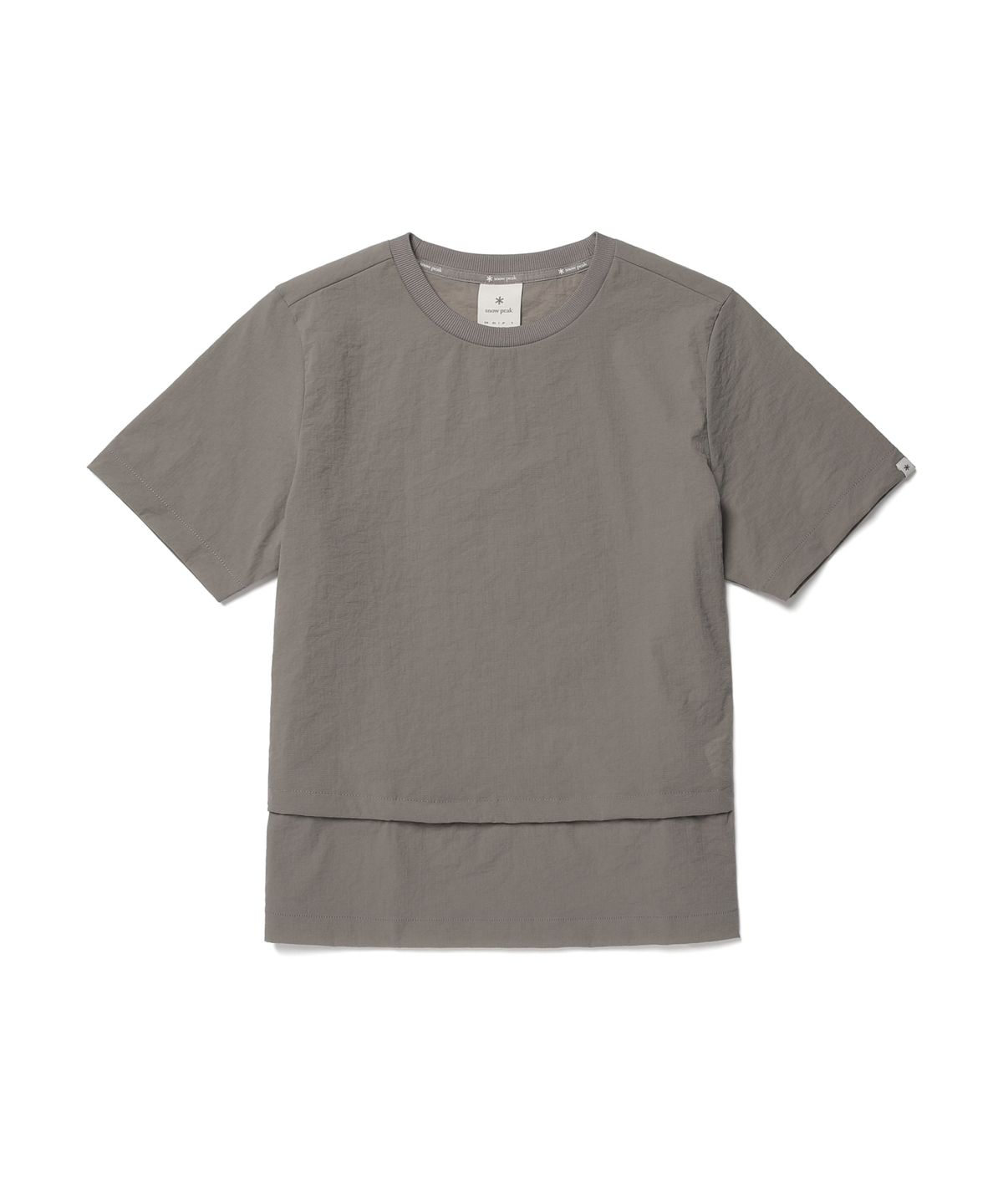 스노우피크 어패럴(SNOWPEAK APPAREL) 미닛 여성 스트링 반팔 티셔츠 (S26MWFTS73) Vintage Gray