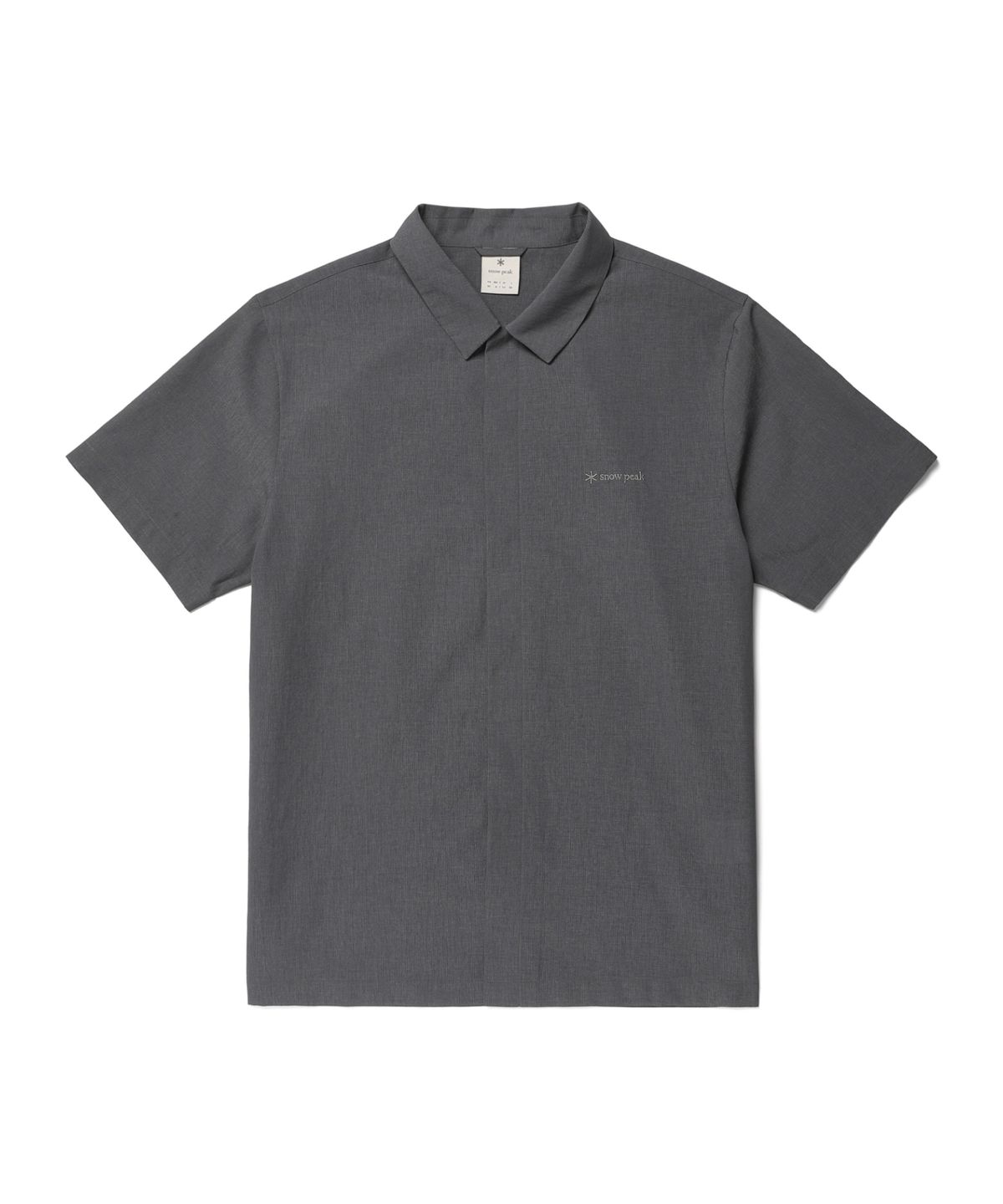 스노우피크 어패럴(SNOWPEAK APPAREL) 미닛 반팔 셔츠 (S26MMFSH74) Dark Gray