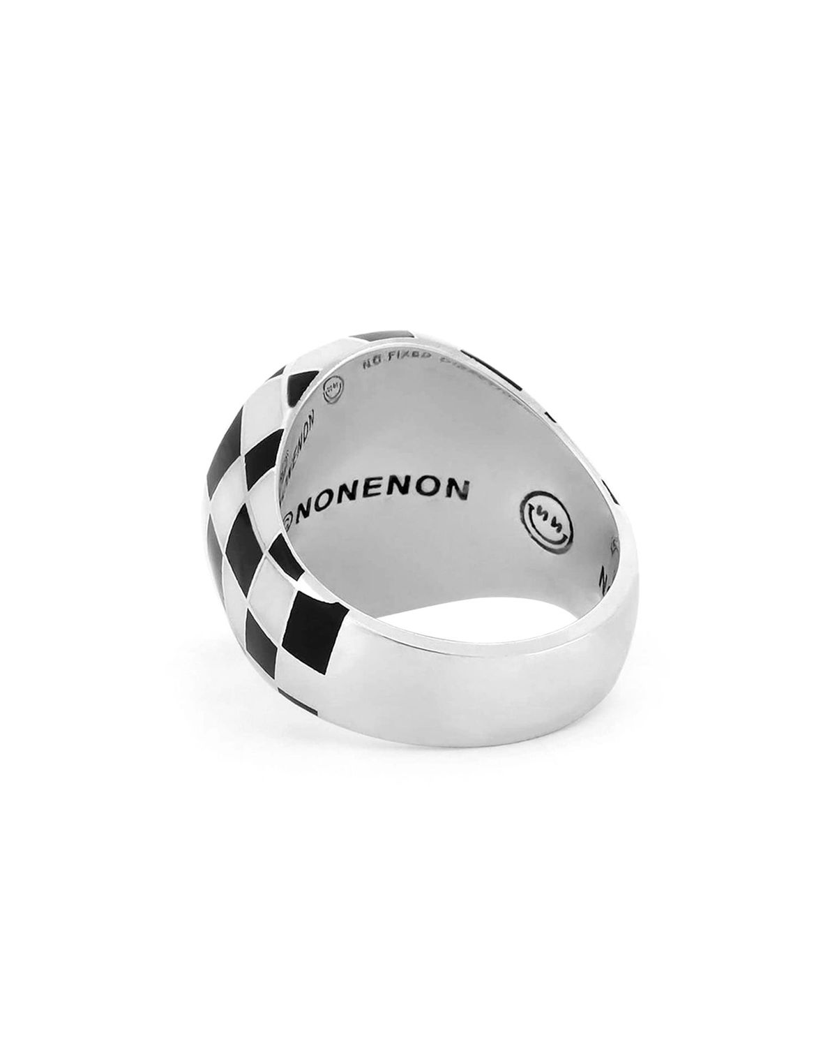 논논(NONENON) FLAT CHEX SILVER925