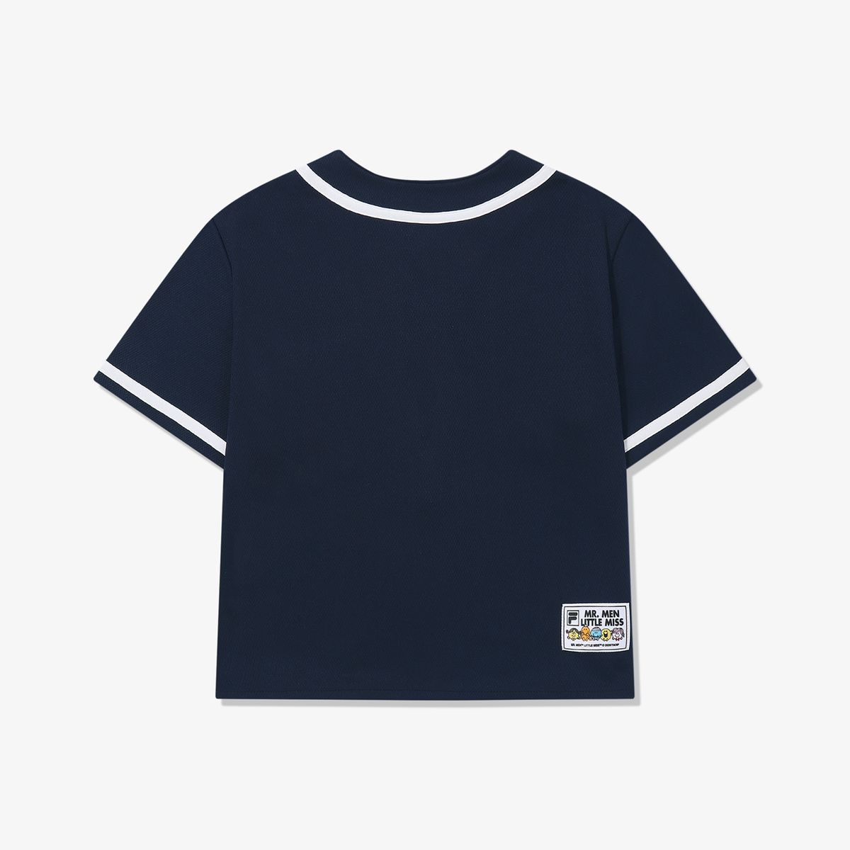 휠라 키즈(FILA KIDS) 미스터맨 리틀미스 자수 야구 셔츠