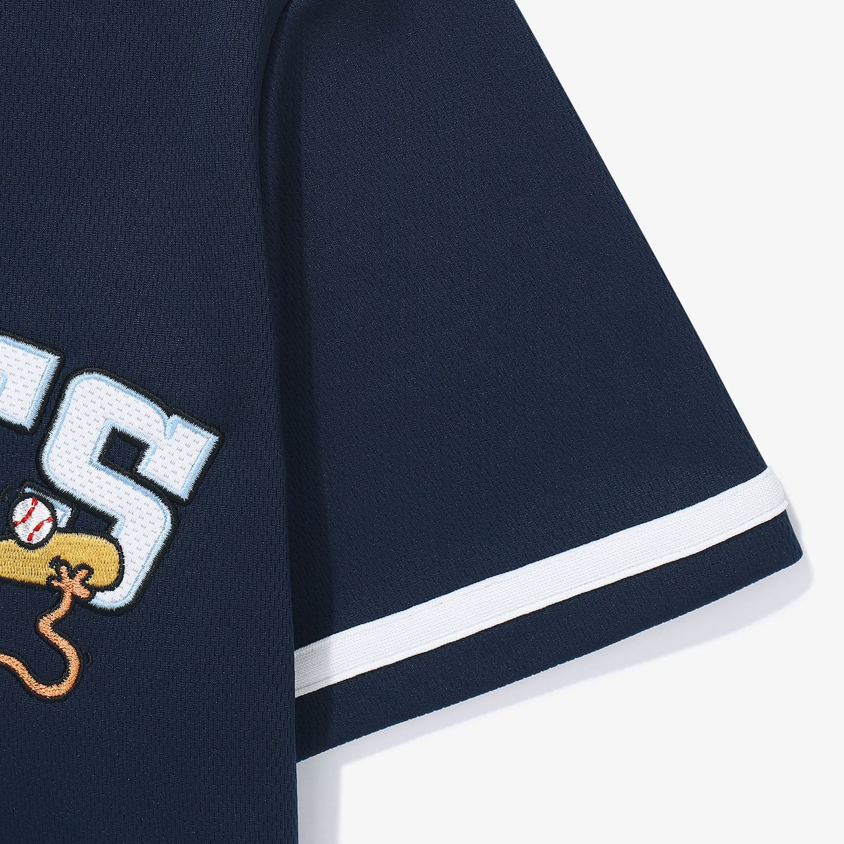 휠라 키즈(FILA KIDS) 미스터맨 리틀미스 자수 야구 셔츠